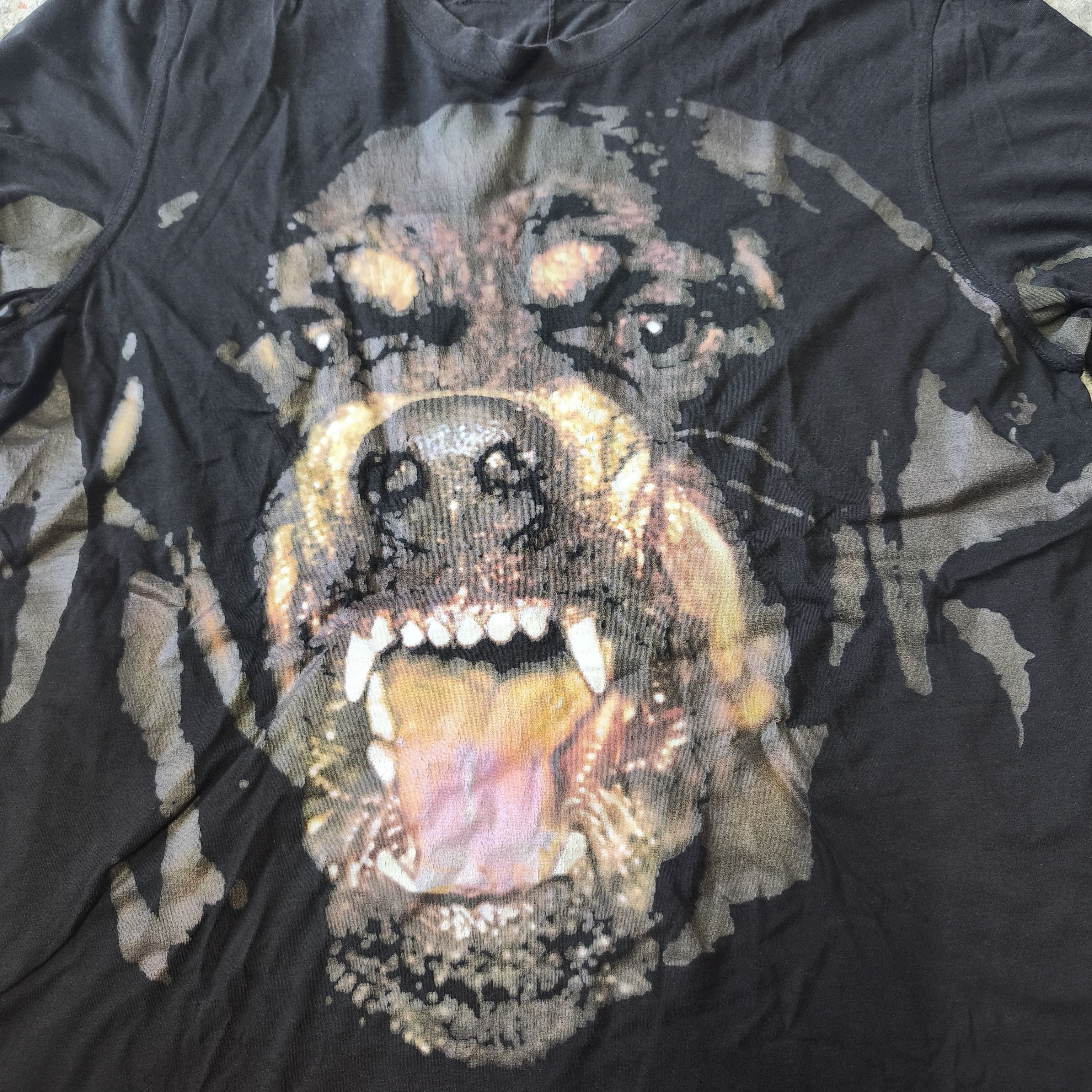 Givenchy Givenchy Rottweiler Black T-Shirt Size US L / EU 52-54 / 3 - 4 Thumbnail
