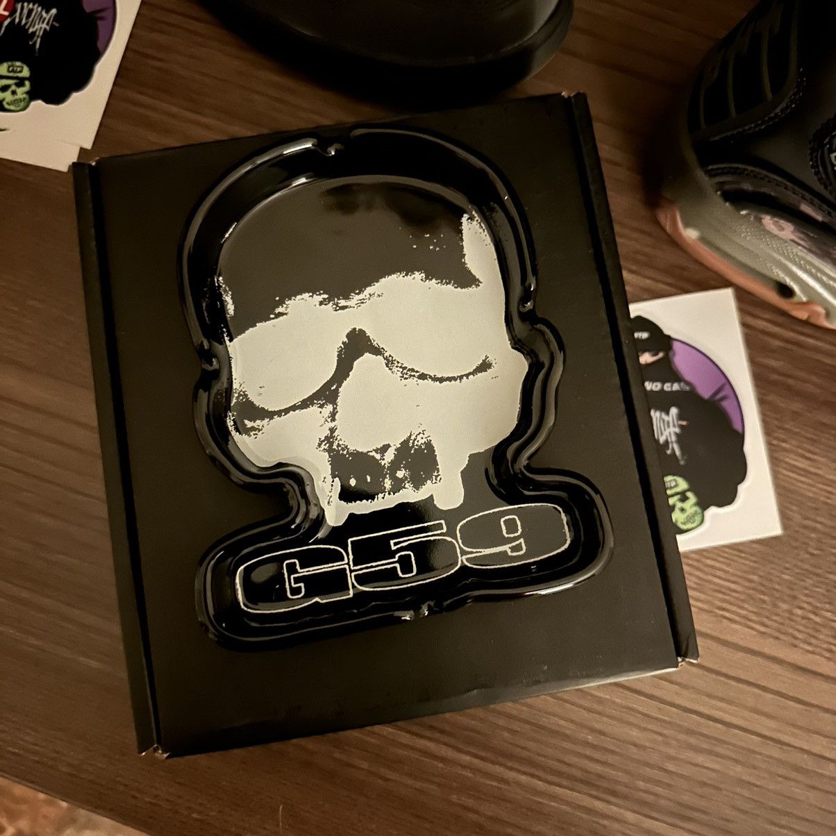 G59 Records G59 Logo Ceramic Ash Tray (BLACK) Size ONE SIZE - 5 Thumbnail