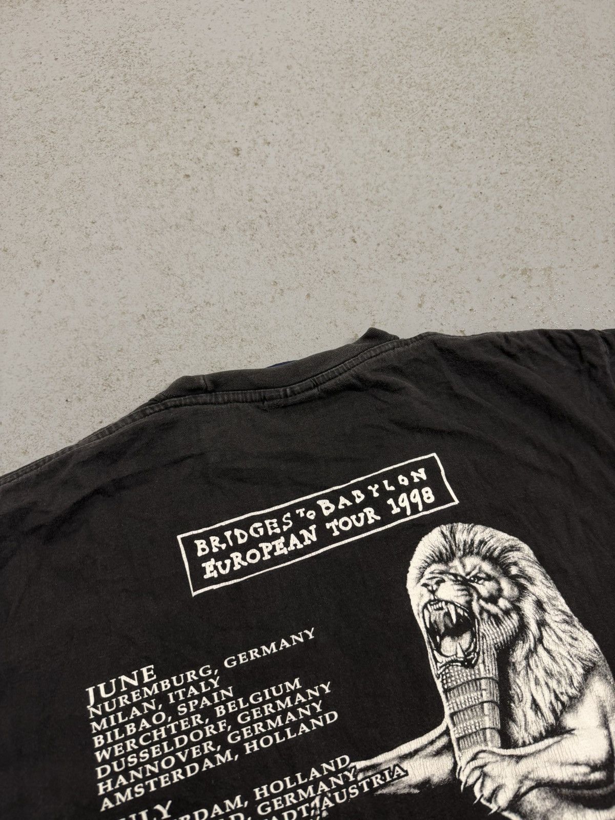 Band Tees Vintage 1998 The Rolling Stones Briges To Babylon Tour Tee Size US L / EU 52-54 / 3 - 11 Thumbnail