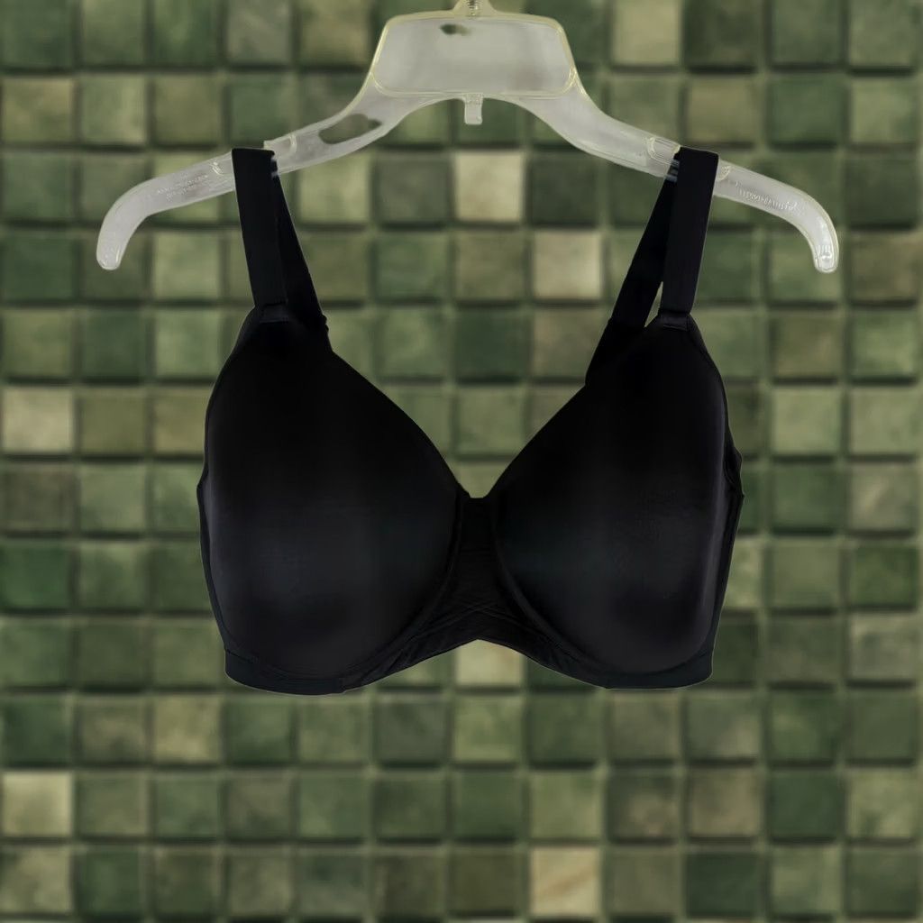 Vintage Vanity Fair Beauty Back T-Shirt Bra 38DD Black Womens (Wire Free, Side Smoother) Size ONE SIZE - 1 Thumbnail
