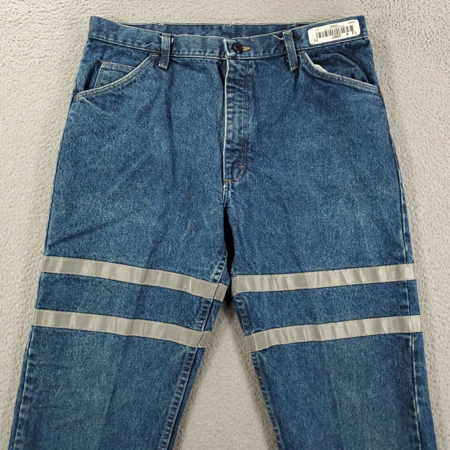 Denime Bulwark Jeans Adult 36x35 Blue Flame-Resistant Reflective Denim FR Workwear Mens Size US 36 / EU 52 - 3 Thumbnail