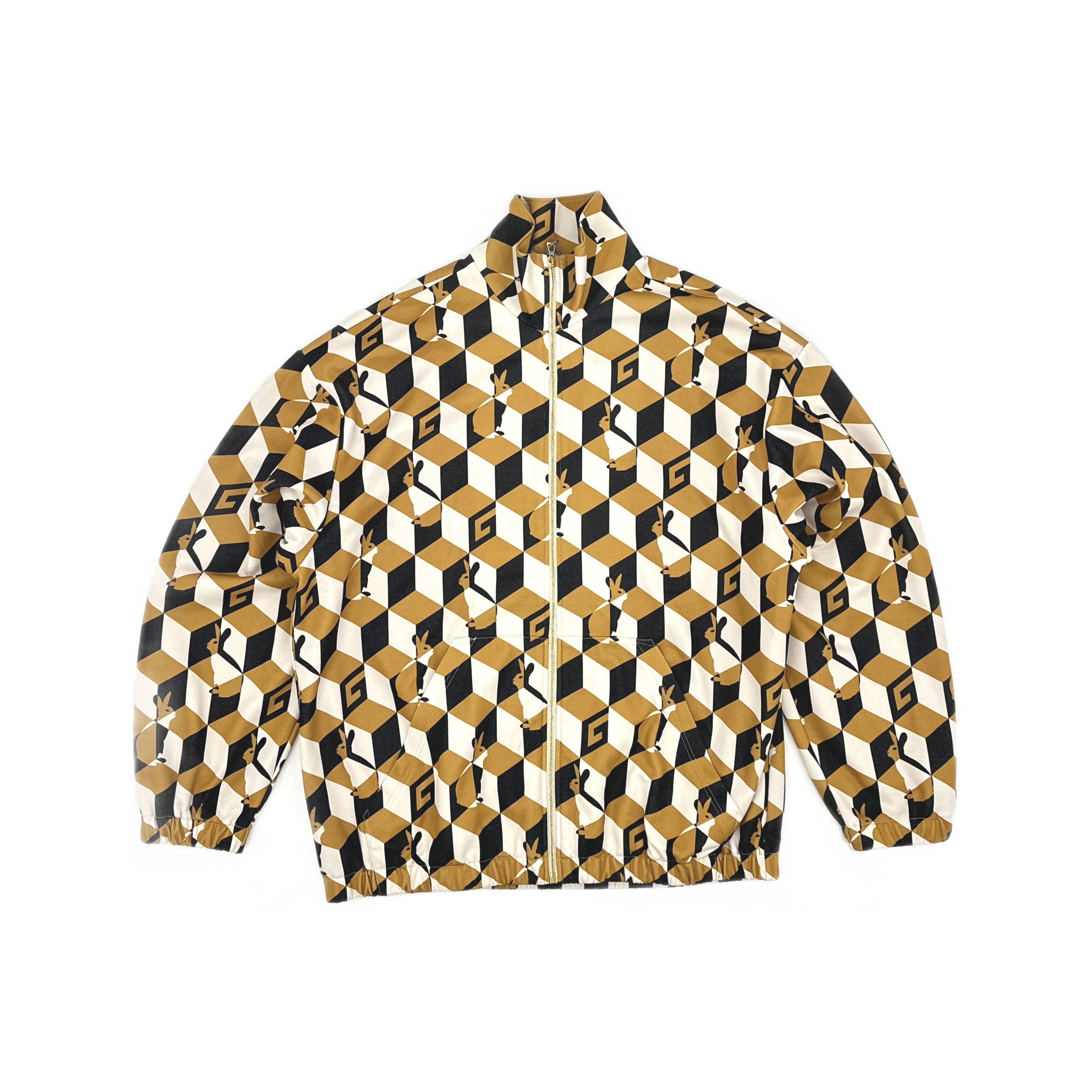 Gucci Gucci SS23 Rabbit Print Geometric Zip Jacket L Size US L / EU 52-54 / 3 - 1 Thumbnail