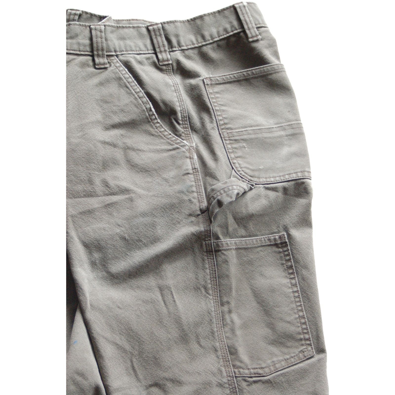 Carhartt Distressed Carhartt Duck Pants 34x32 Olive Honest Mending Size US 34 / EU 50 - 12 Thumbnail