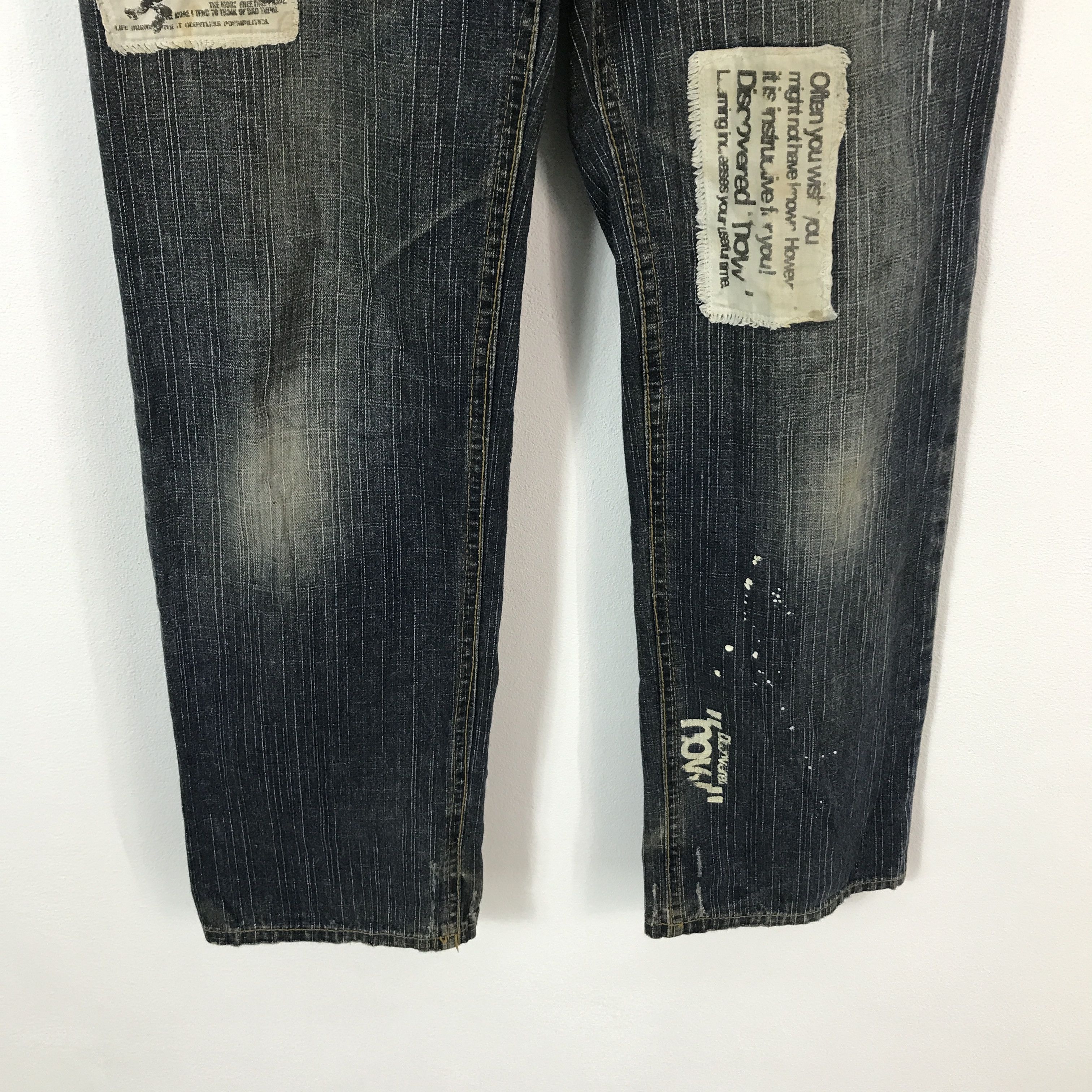 Japanese Brand ifsixwasnine japan gri gri distressed jeans pants Size US 32 / EU 48 - 3 Thumbnail