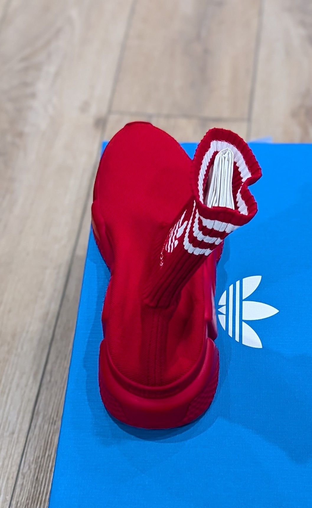 Adidas × Balenciaga Balenciaga x Adidas Speed Knit Sock Sneakers Red 43 US 10 Size US 10 / EU 43 - 4 Thumbnail