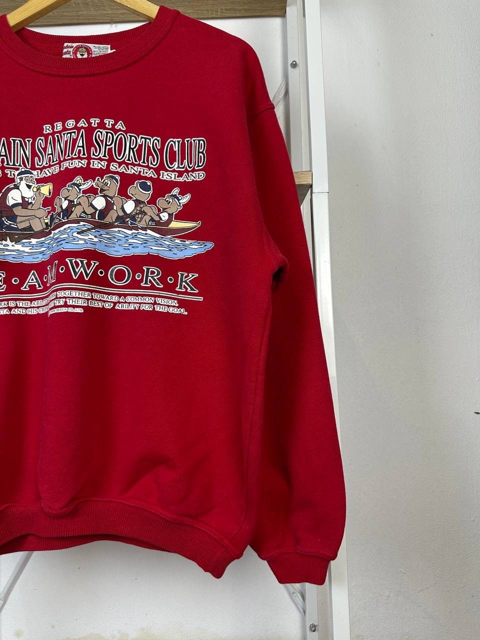 Captain Santors × Vintage RARE VINTAGE CAPTAIN SANTA SPORT CLUB RED SWEATSHIRT Size US M / EU 48-50 / 2 - 5 Thumbnail