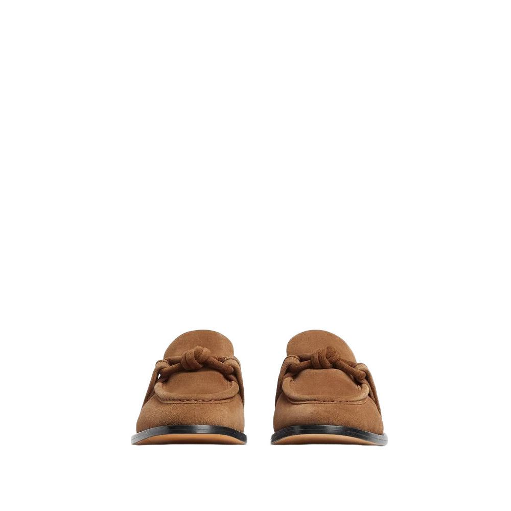 BOTTEGA VENETA Astaire $1200 Caramel/Popcorn Suede Loafers N