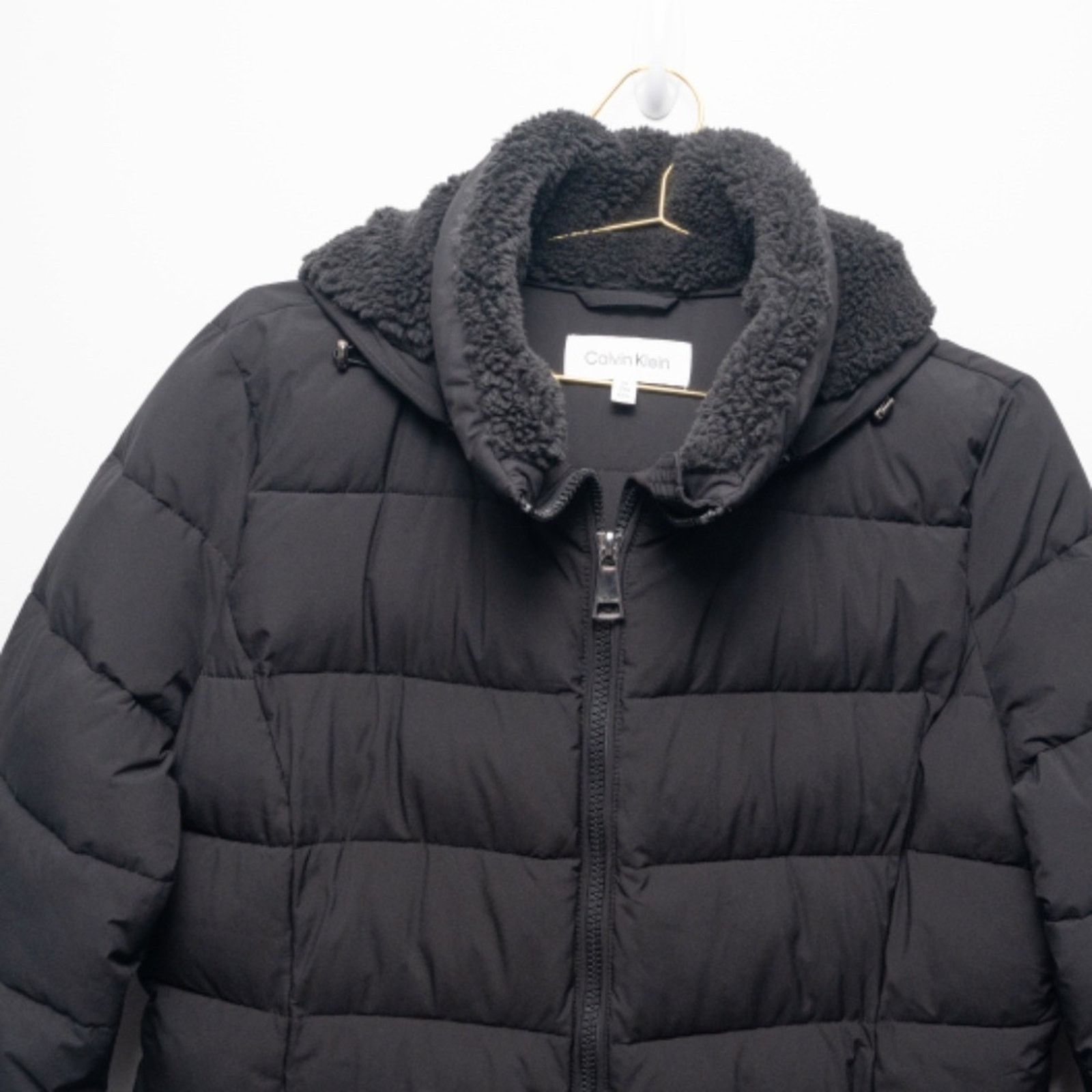Calvin Klein Calvin Klein. Faux Sherpa Puffer Jacket. Size XL / US 12-14 / IT 48-50 - 7 Thumbnail