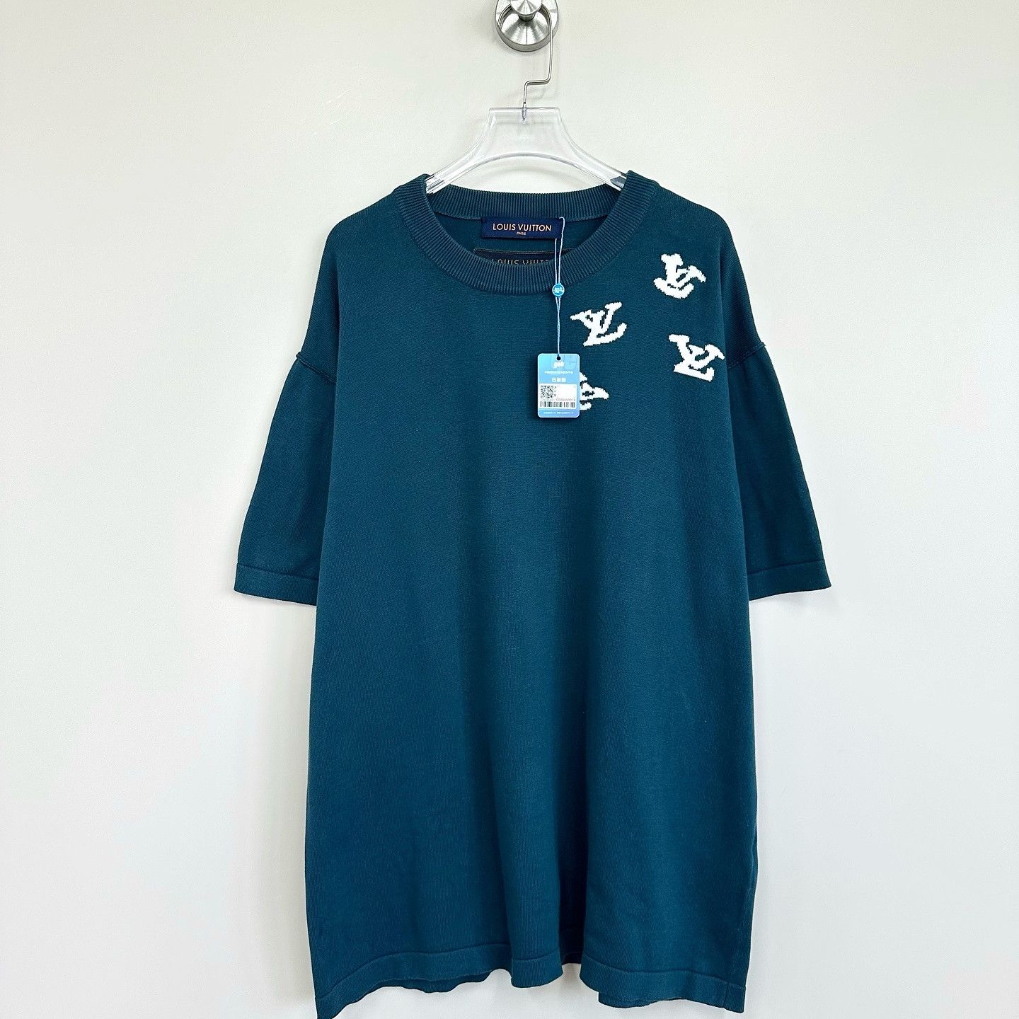 Louis Vuitton Louis Vuitton Trumpet Logo Knit T-Shirt Size L Size US L / EU 52-54 / 3 - 1 Thumbnail