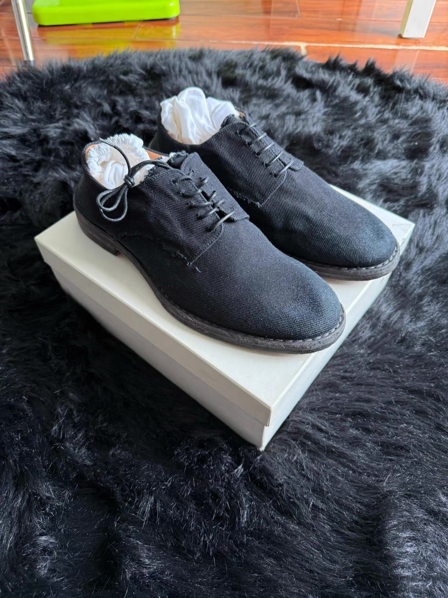 Maison Margiela Maison Margiela Canvas Leather Shoes Q17 Size US 9.5 / EU 42-43 - 1 Thumbnail