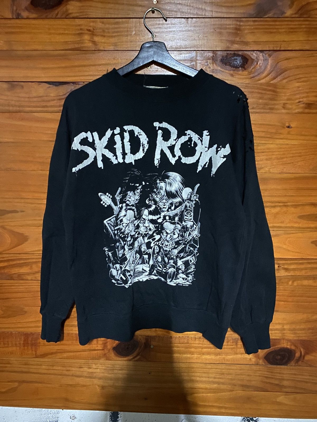 Vintage Vintage 1991 Skid Row Donington Tour Sweatshirt – Distressed Size US M / EU 48-50 / 2 - 6 Thumbnail