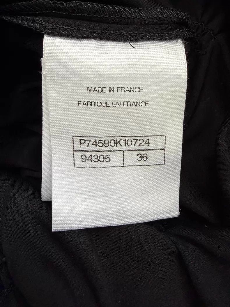 Chanel Chanel Black drawstring pleated T-shirt short-sleeved dres Size XS / US 0-2 / IT 36-38 - 5 Thumbnail