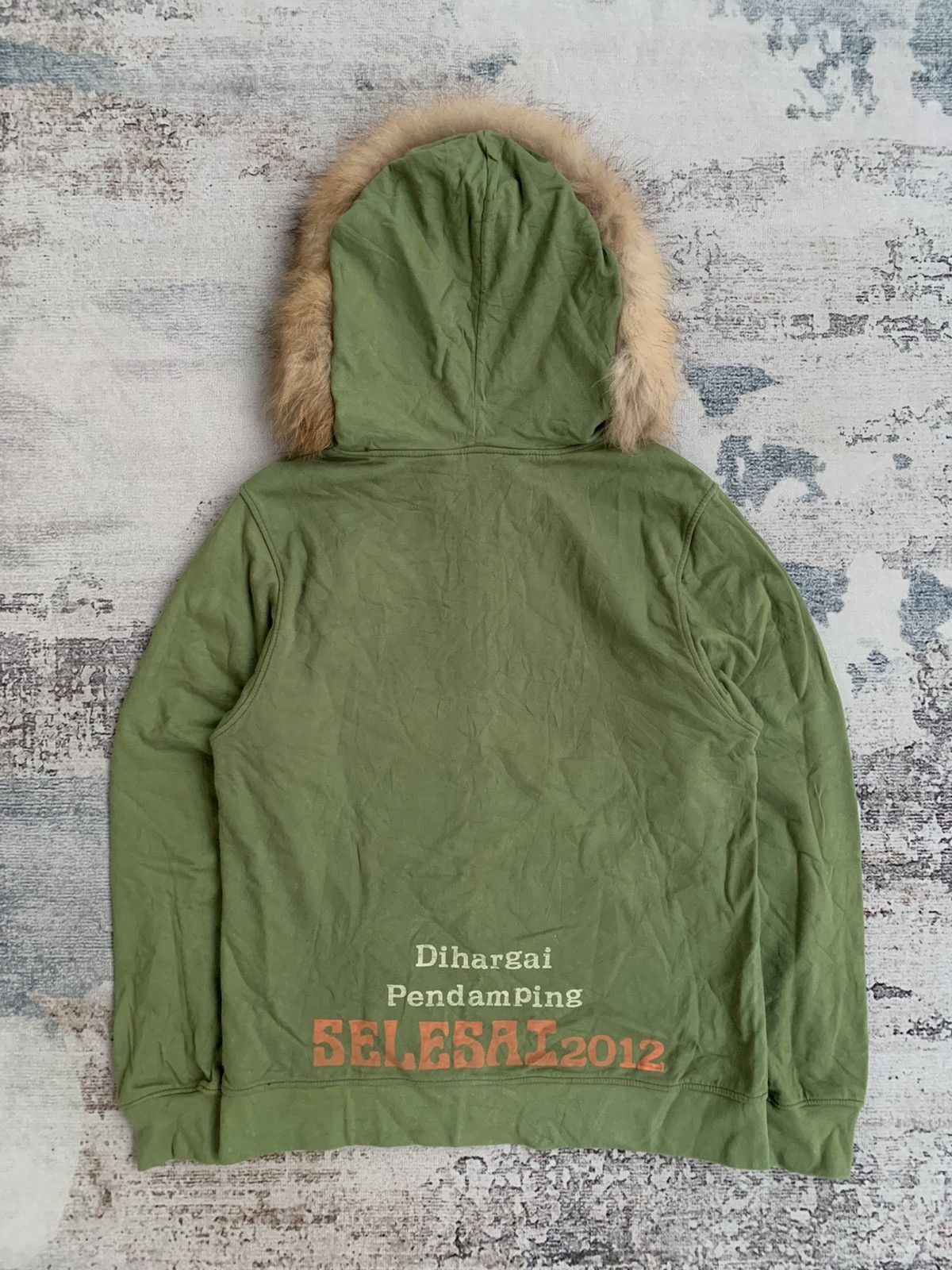 Beauty Beast × If Six Was Nine × Japanese Brand Faux Fur Patchwork Rote Rosa Green Hoodie Undefined Size US M / EU 48-50 / 2 - 2 Thumbnail