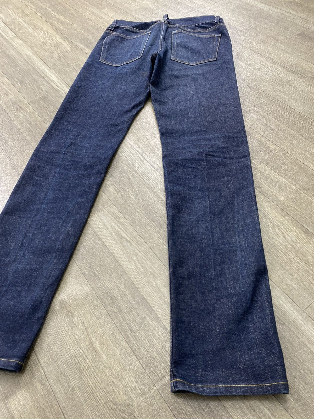 Acne Studios Luxury Acne Studios Ace Raw Gothic Skinny Blue Jeans Size US 27 - 14 Thumbnail