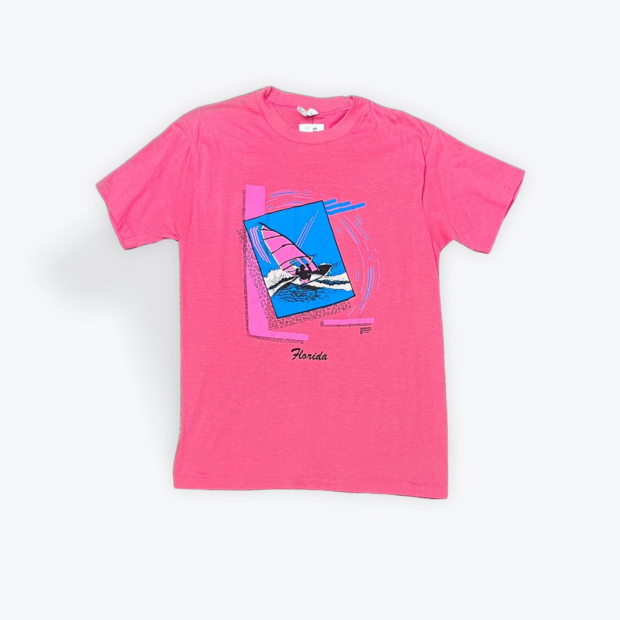 Other L | Vintage 1989 80s Single Stitch Florida Surfing Graphic T Size US L / EU 52-54 / 3 - 1 Thumbnail