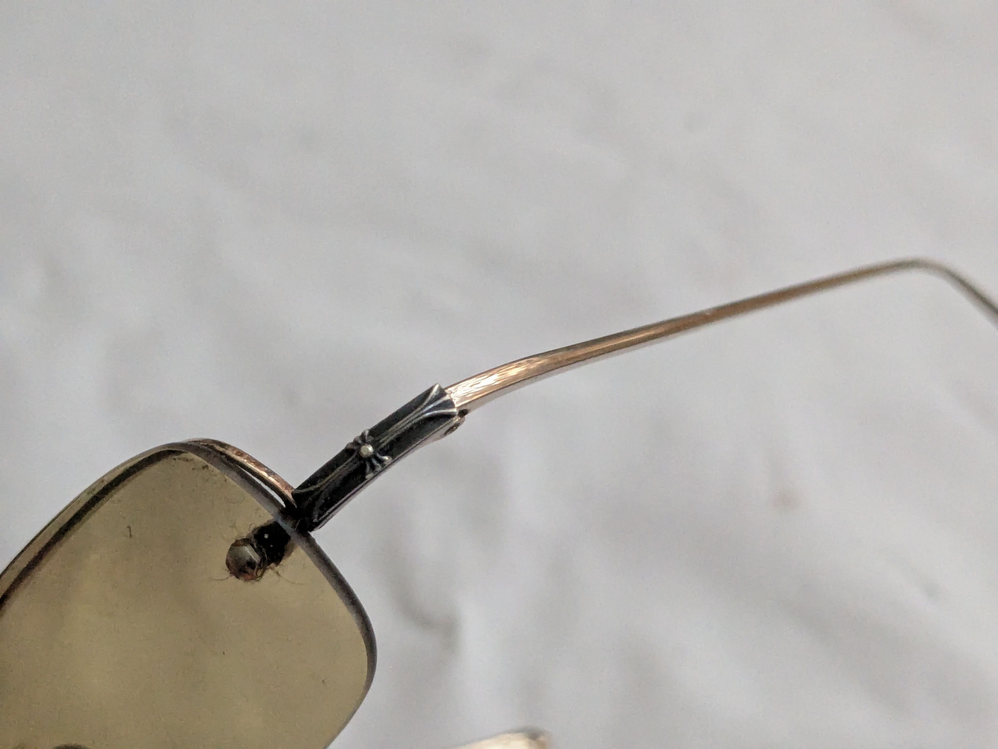 Chrome Hearts Chrome Hearts Sid Sunglasses Brown Aviator Sterling Size ONE SIZE - 9 Thumbnail