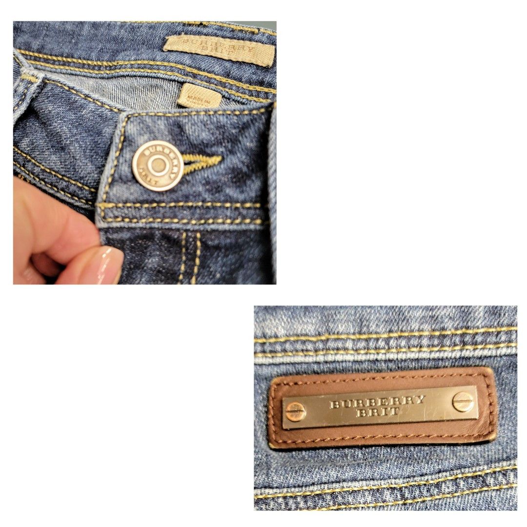 Burberry Burberry Brit Stretfield Straight Blue Jeans Size 25" / US 0 / IT 36 - 3 Thumbnail