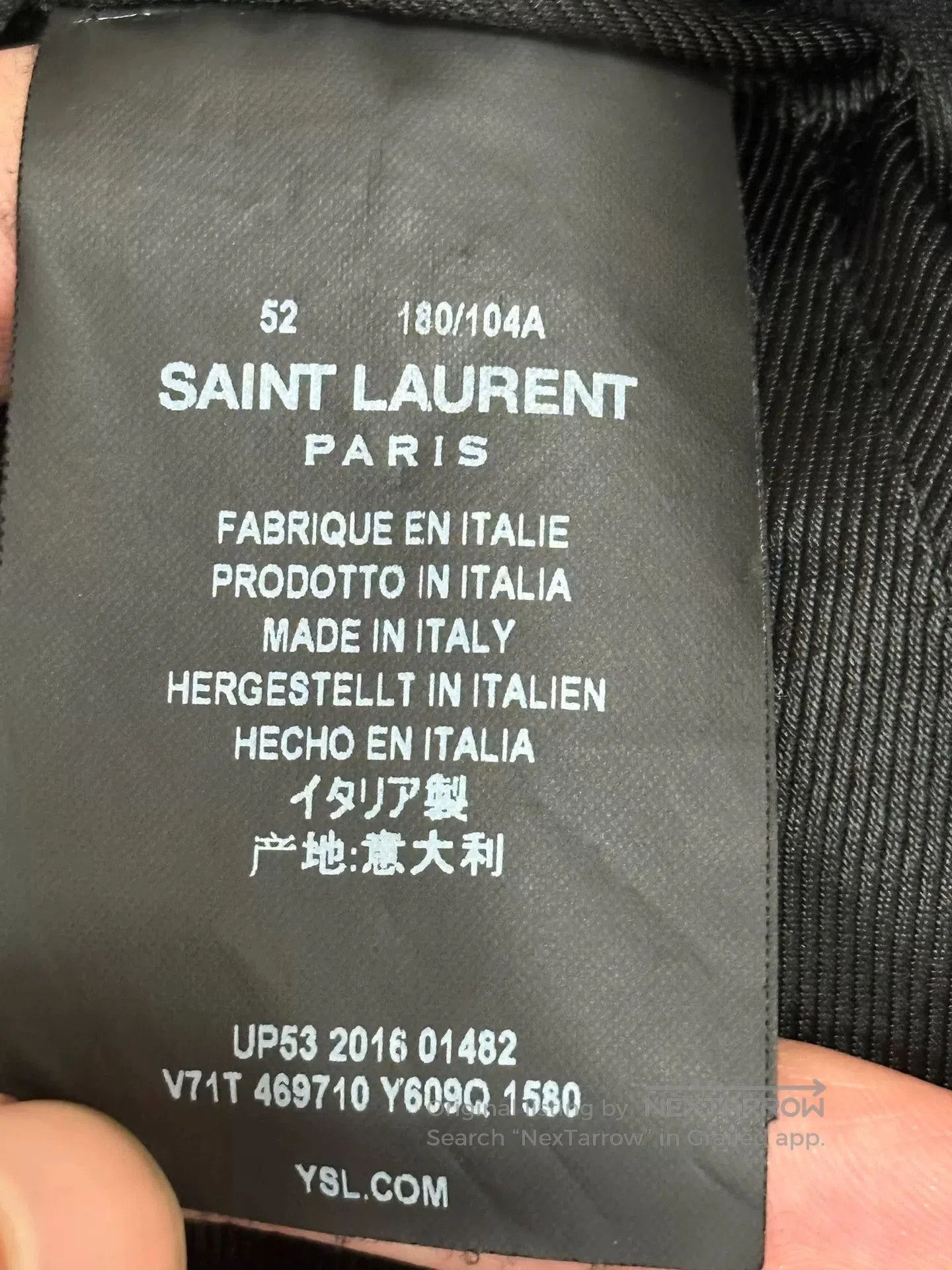 Saint Laurent Paris Saint Laurent Silk Jacket with Moon Design. Size US L / EU 52-54 / 3 - 5 Thumbnail