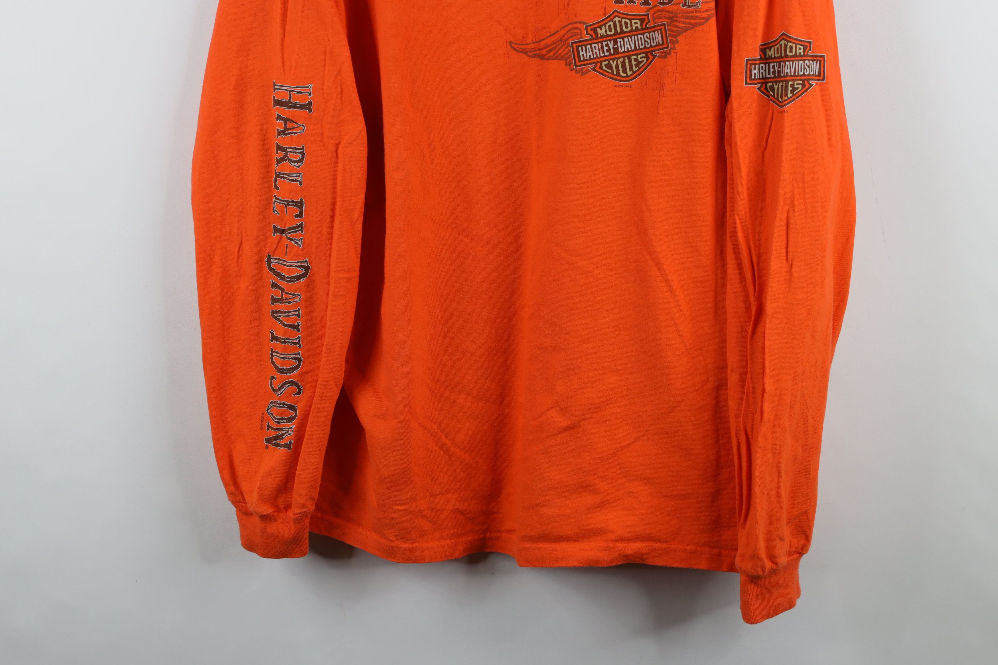 Harley Davidson × Vintage Vintage Y2K Harley Davidson New York Long Sleeve T-Shirt USA Size US XL / EU 56 / 4 - 3 Thumbnail