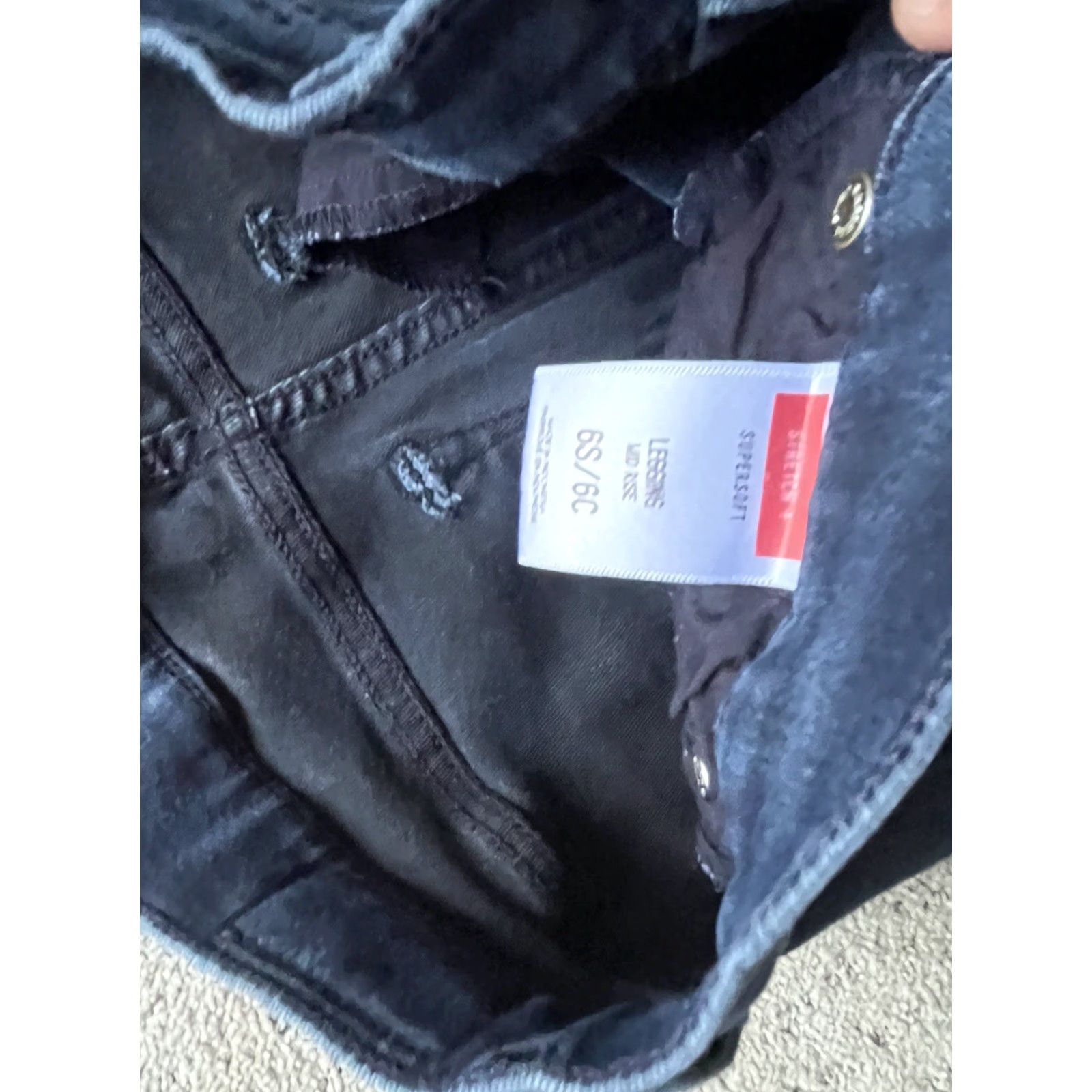 Express Express Jeans Adult Size 6 Blue Denim Mid Rise Ankle 5-Pocket Cotton Blend Machine Washable Womens Size 28" / US 6 / IT 42 - 6 Thumbnail