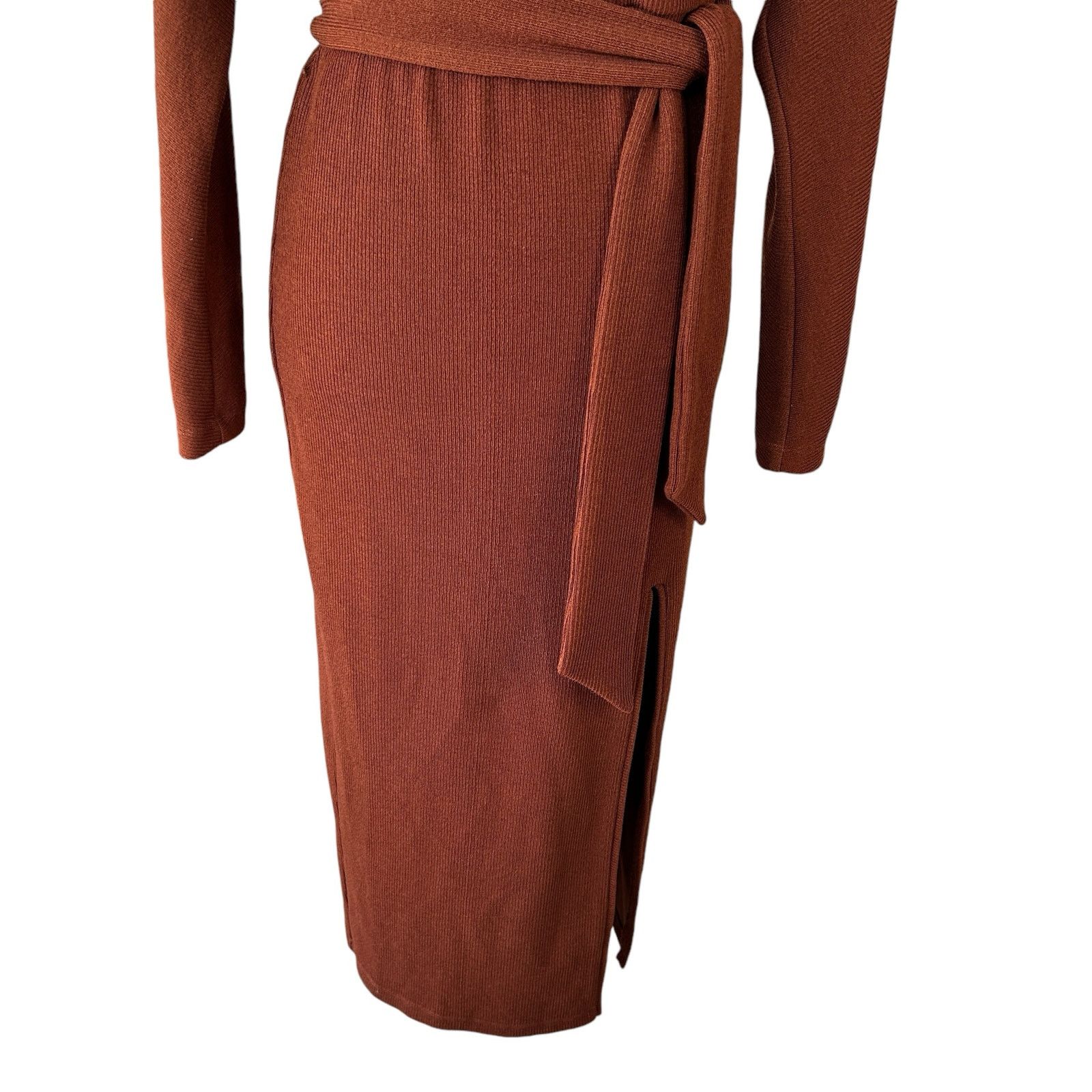 Saylor Saylor Nathalie Sweater Dress Womens Small Sienna Brown Knit Size S / US 4 / IT 40 - 6 Thumbnail