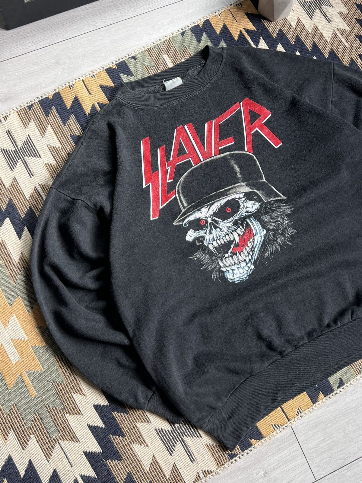 Slayer Vintage Slayer 1984 Slaytanic Wehrmacht Sweatshirt Size US L / EU 52-54 / 3 - 3 Thumbnail
