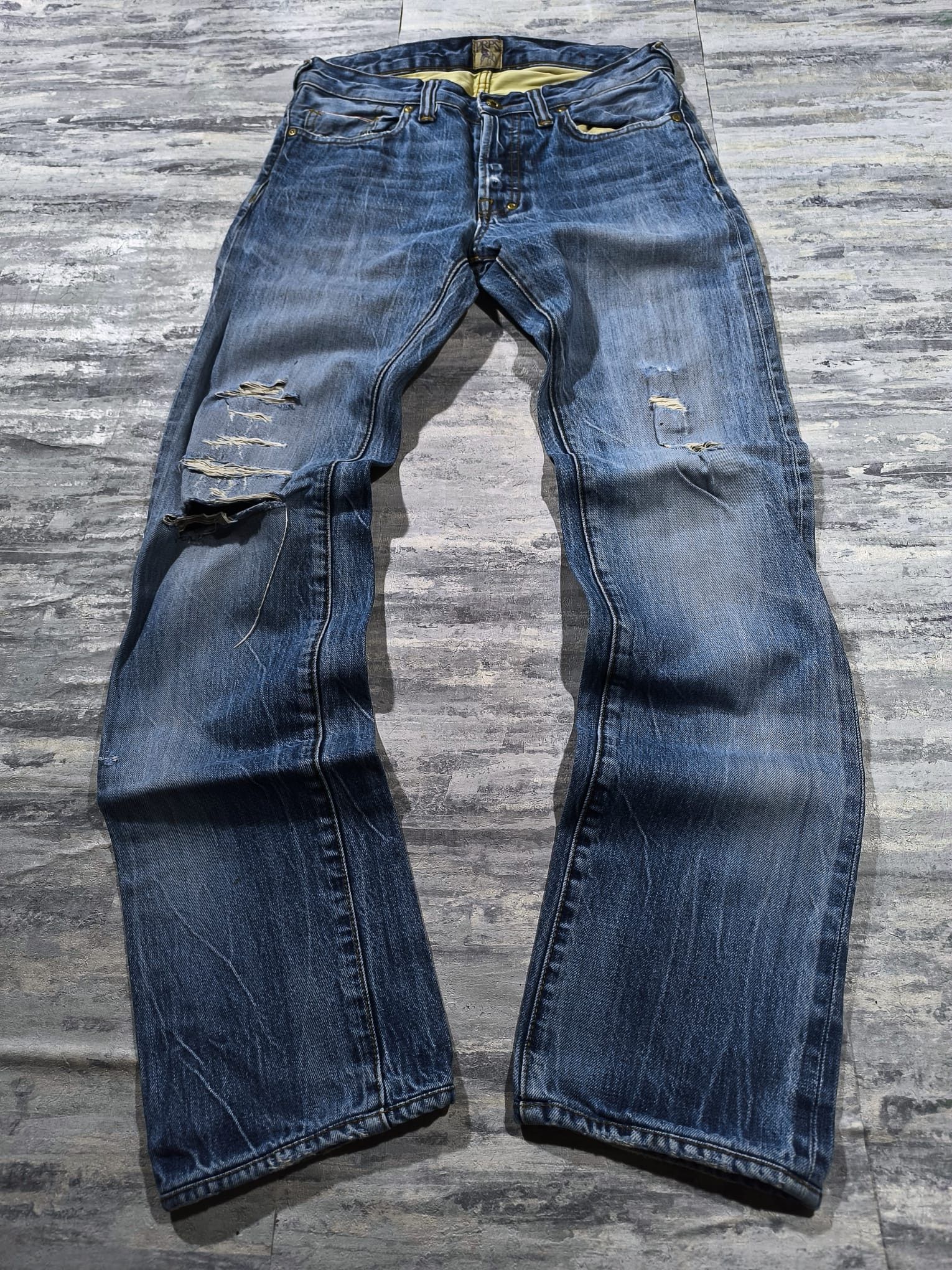 Hysteric Glamour vintage trashed distressed prps selvedge denim jeans Size US 30 / EU 46 - 11 Thumbnail