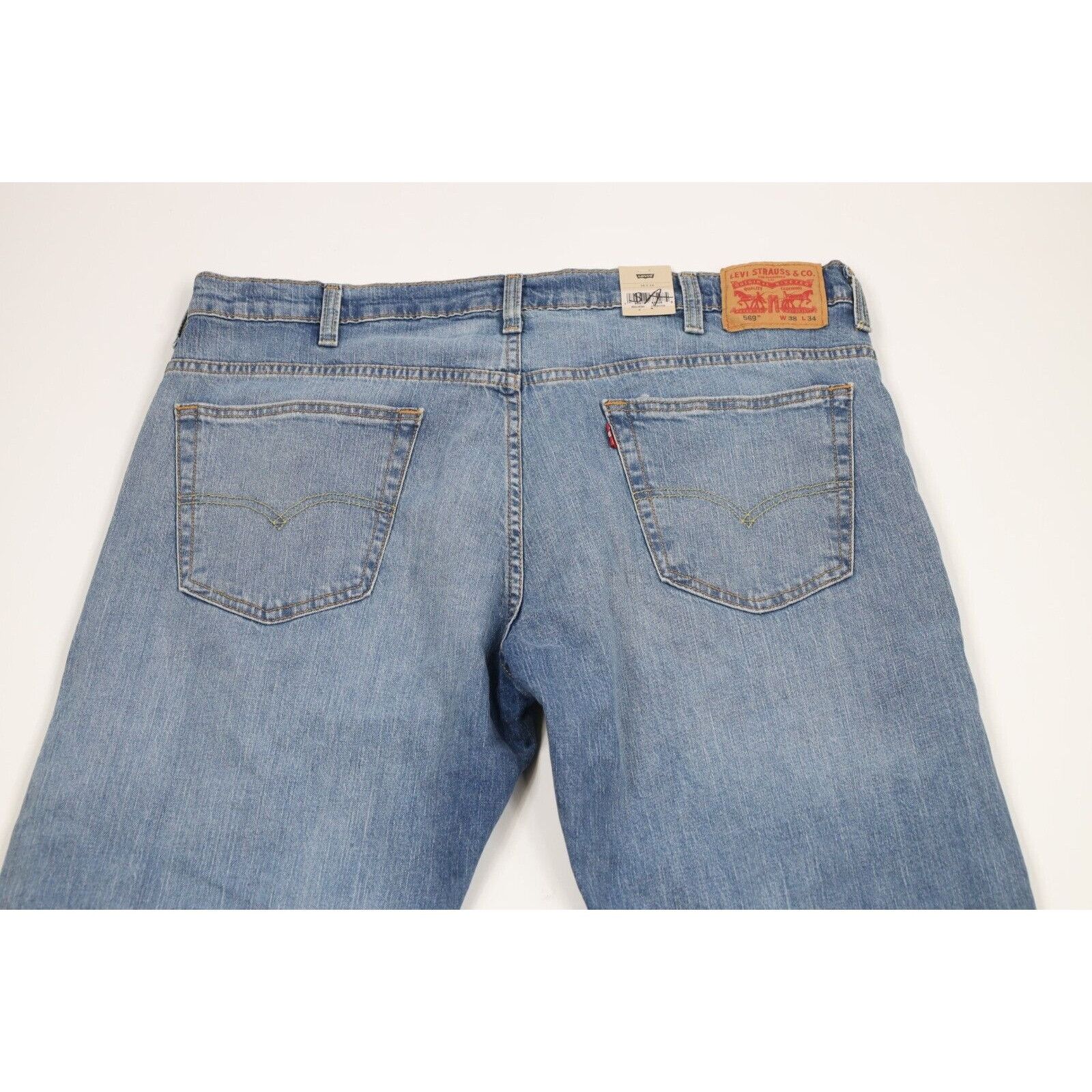 Levi's New Levis 569 Loose Straight Stretch Wide Leg Jeans Size US 38 / EU 54 - 9 Thumbnail
