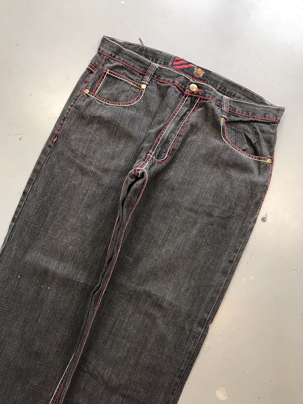 Vintage Vintage top shield collection embroidered straight fit denim Size US 38 / EU 54 - 5 Thumbnail