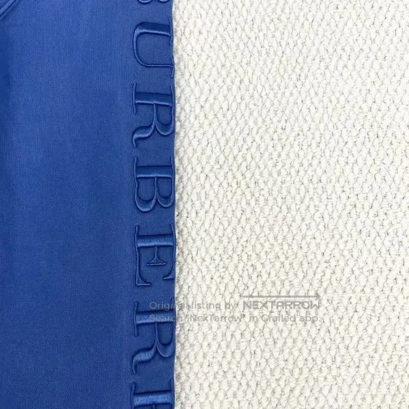 Burberry Burberry Blue Cotton Blend Embroidered Sweatshirt. Size XS / US 0-2 / IT 36-38 - 4 Thumbnail
