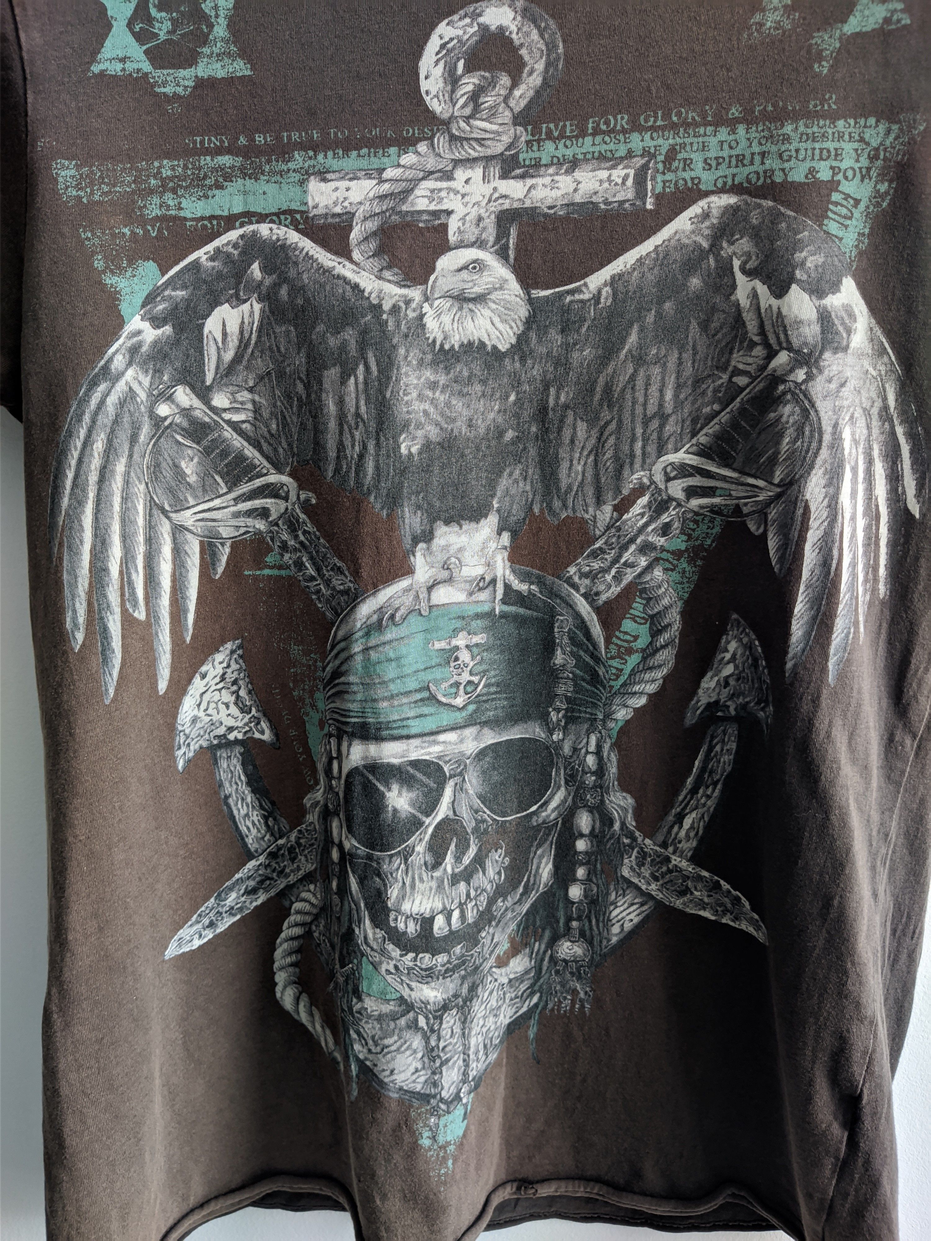Vintage Vintage tshirt gothic skull printed y2k 90s Size M / US 6-8 / IT 42-44 - 8 Thumbnail