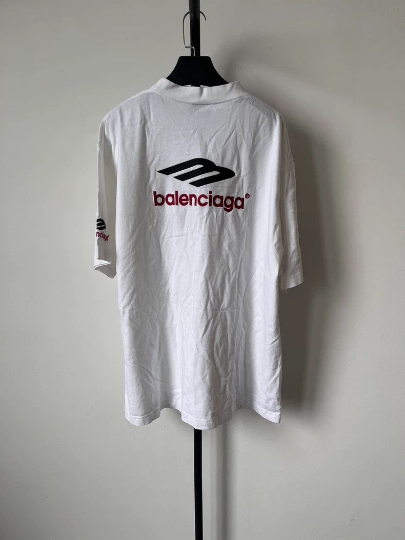 Balenciaga Balenciaga 3 B Sports Icon FW23 Logo Embroidered Crew Neck Size US L / EU 52-54 / 3 - 2 Thumbnail