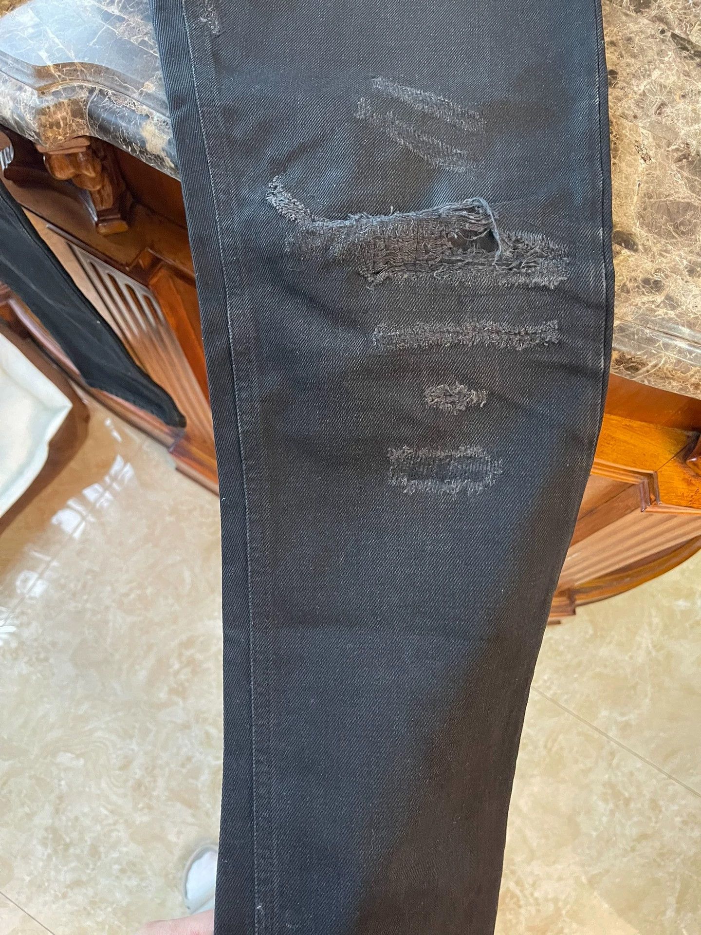 Dior DG Distressed Knee Jeans 46 Size US 30 / EU 46 - 6 Thumbnail