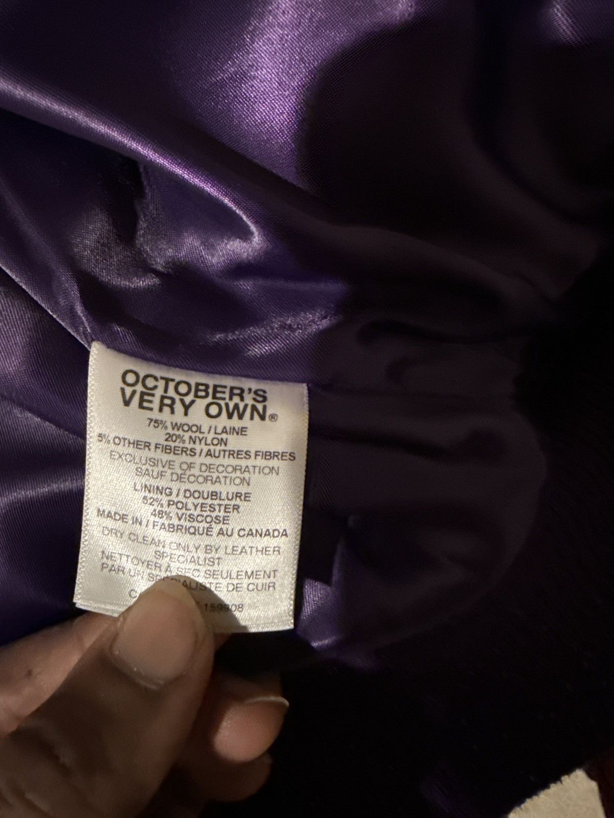 October's Very Own OVO x Lakers NBA Varsity Jacket Size US L / EU 52-54 / 3 - 5 Thumbnail