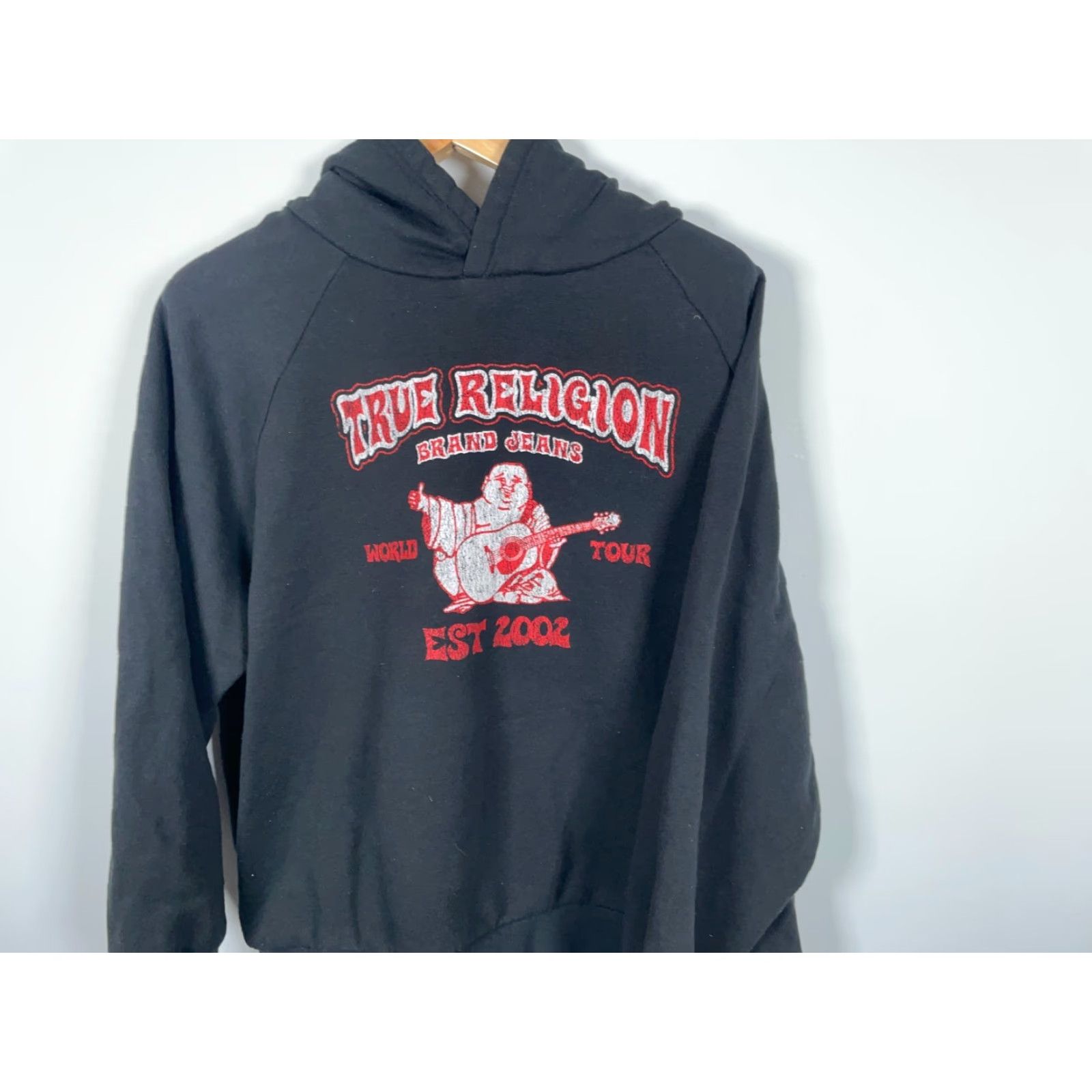 True Religion TRUE RELIGION Hoodie Men 2XL Black Retro Buddha Graphic Sweatshirt Y2K Sweatshirt Size US XXL / EU 58 / 5 - 4 Thumbnail
