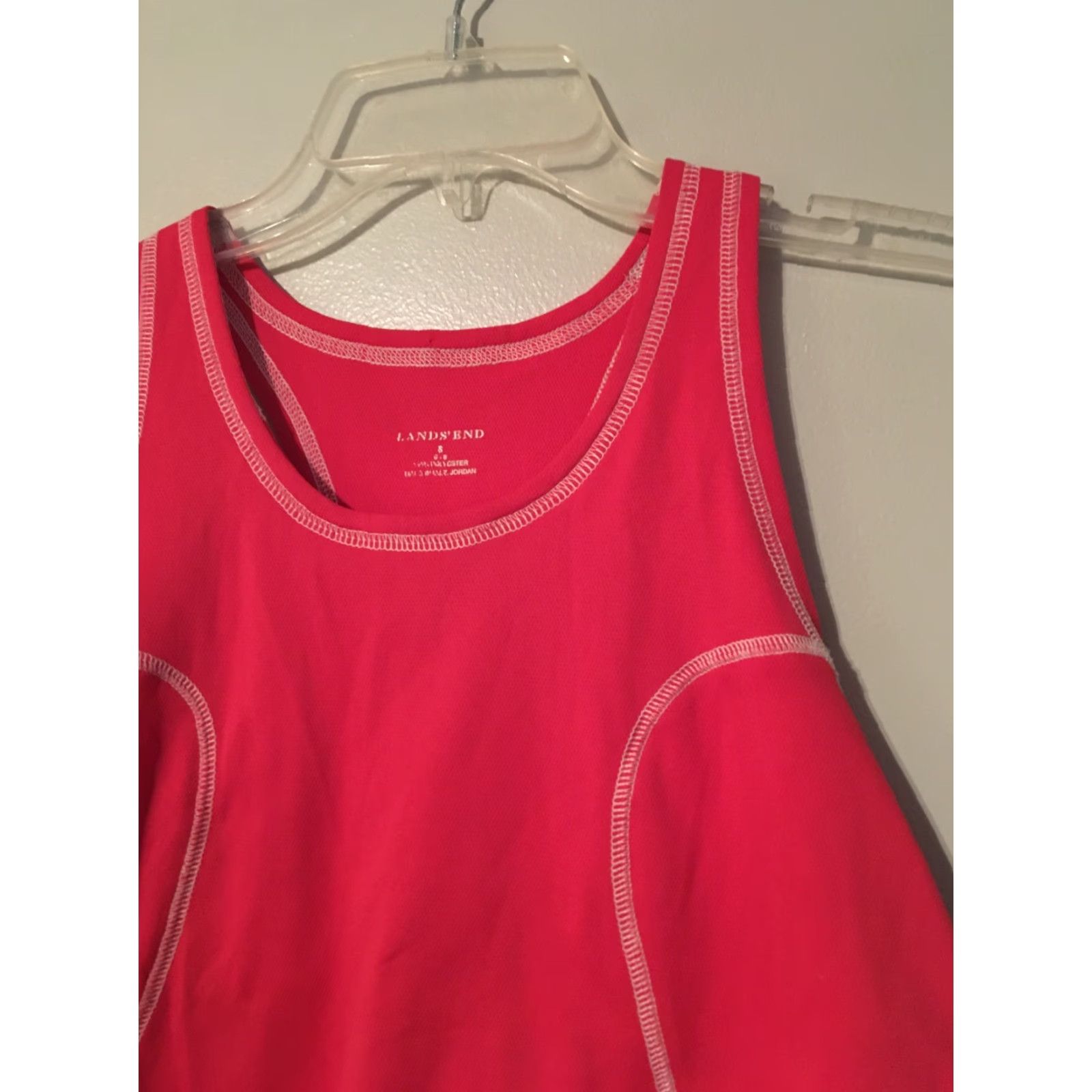 Lands' End Lands' End Women's S Pink Sleeveless Tank Top Athletic Stretch CrossFit" Size S / US 4 / IT 40 - 2 Thumbnail