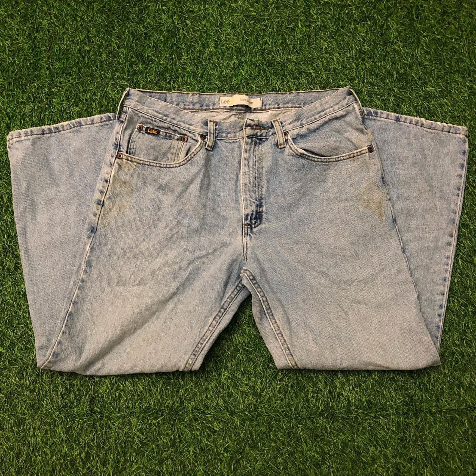 Lee Men’s Distressed Lee Denim Jeans | 36x29 Size US 36 / EU 52 - 1 Thumbnail
