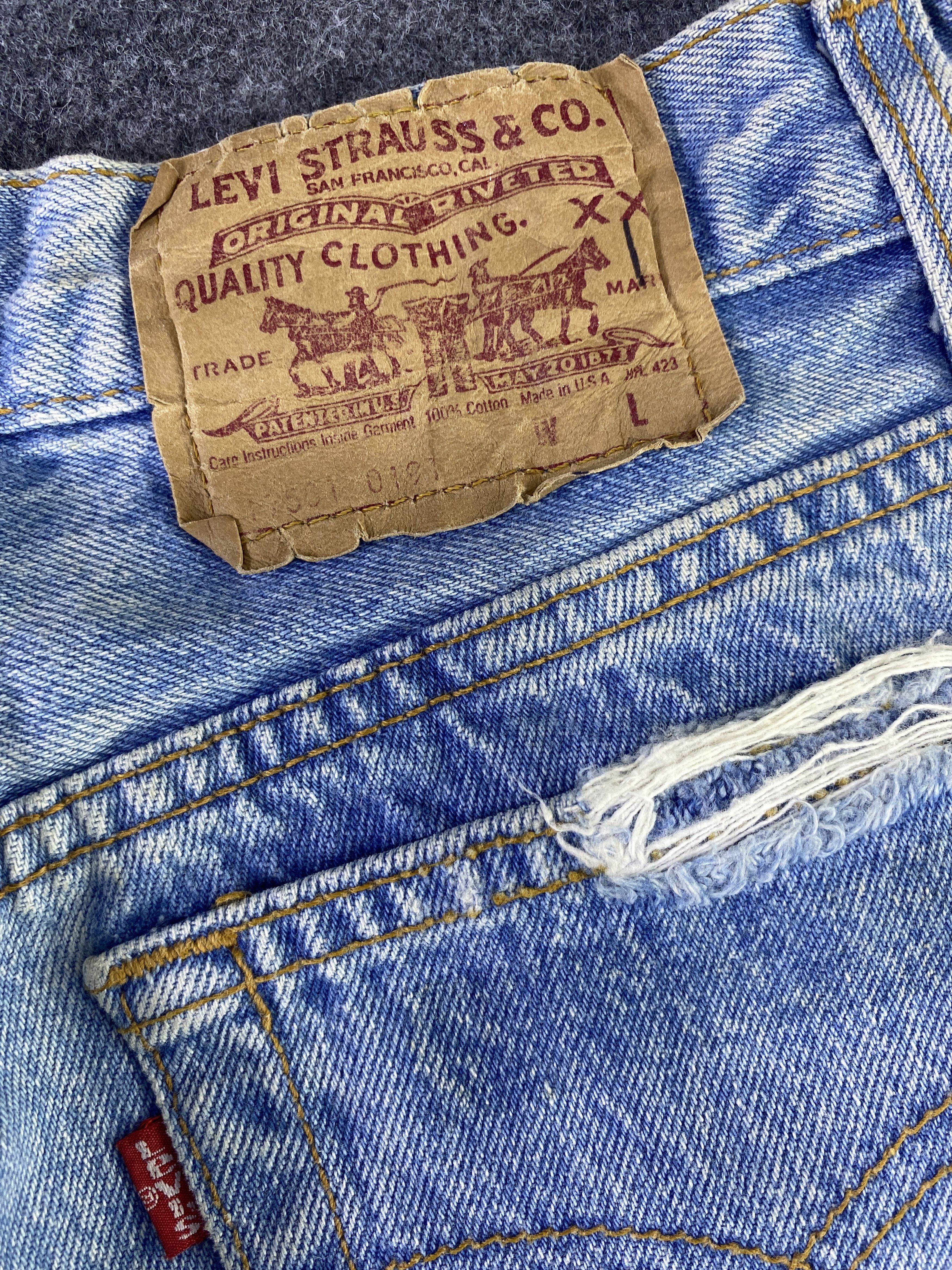 Levi's Vintage Levi's Distress Jeans - J914 Size 29" - 12 Thumbnail
