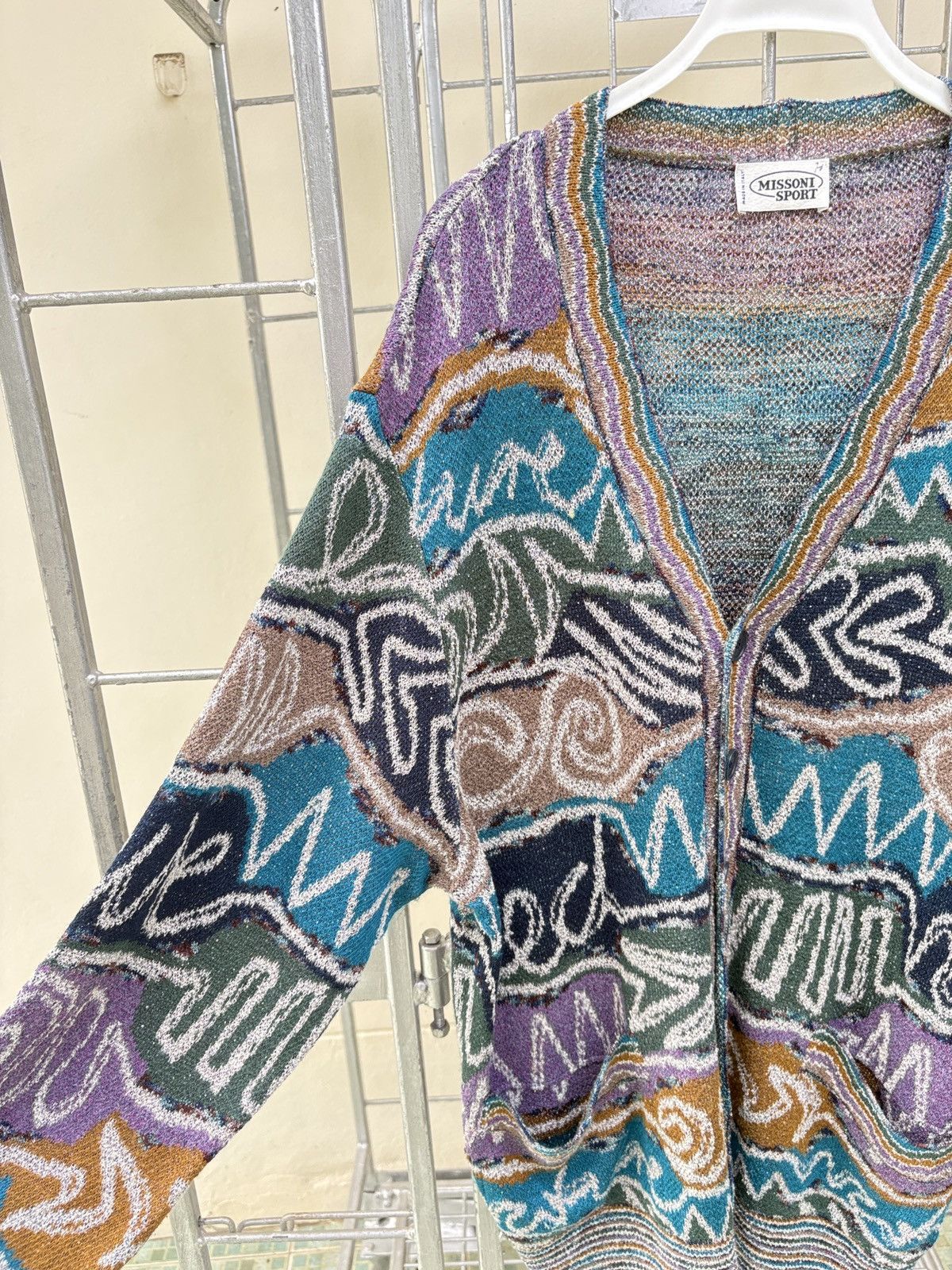 Missoni Missoni multicolor abstract knitted cardigan Size US M / EU 48-50 / 2 - 6 Thumbnail