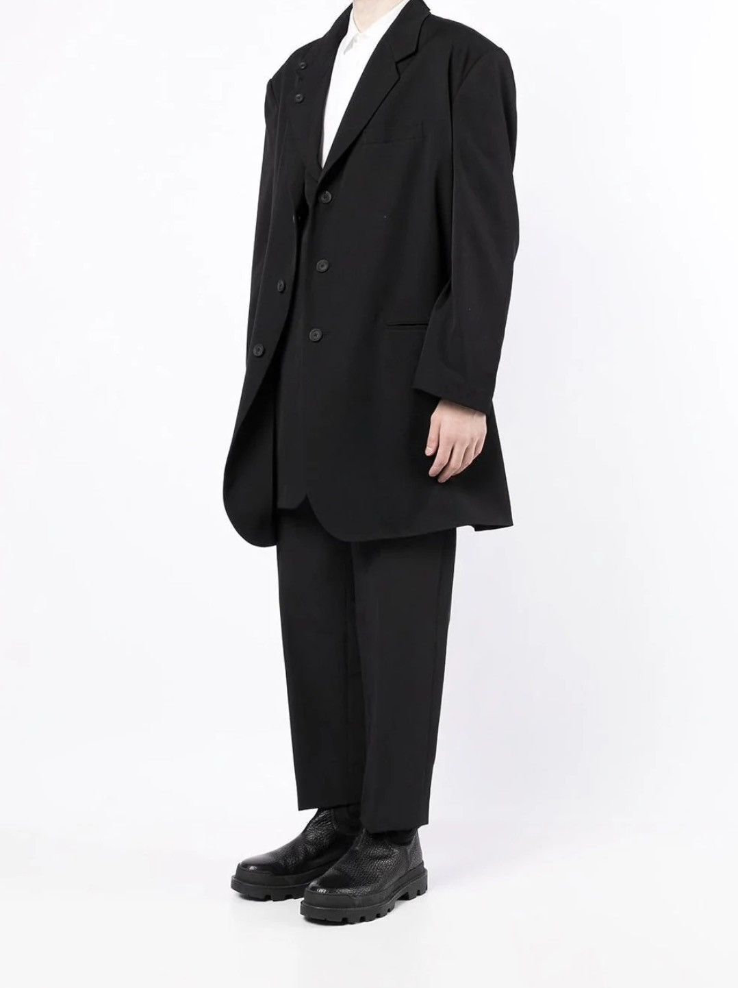 Yohji Yamamoto Yohji Yamamoto Pour Homme - Left Front Double Flap JKT Size US L / EU 52-54 / 3 - 7 Thumbnail