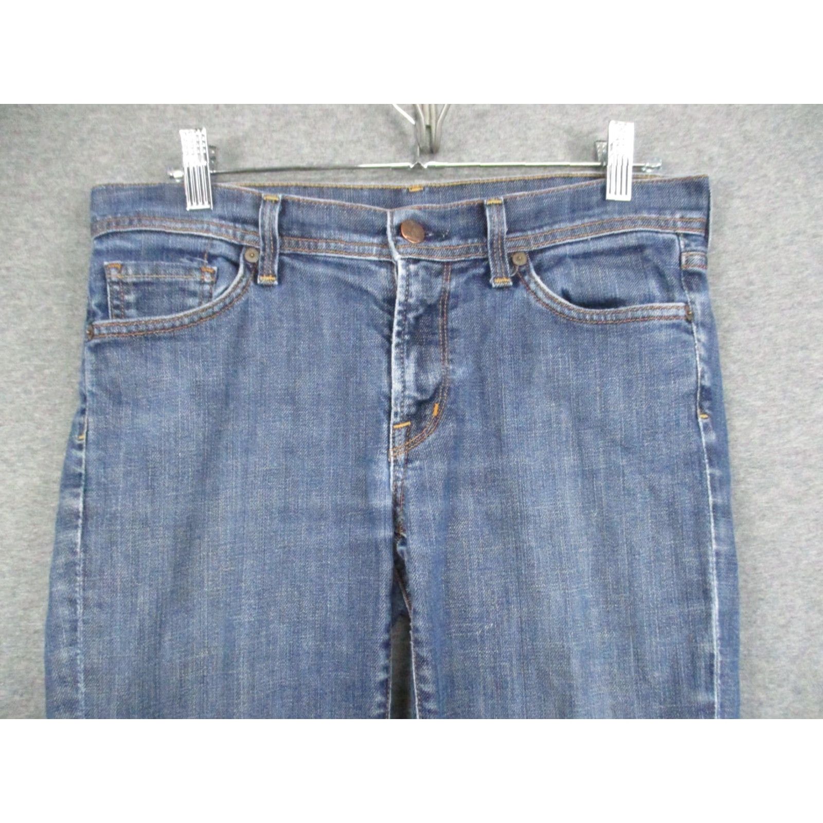 Citizens Of Humanity Citizens of Humanity Jeans Womens Low Waist Flare Jerome Dahan 28 Blue Denim 5-Pocket Regular Zipper Fly Cotton Elastane USA Made Womens Size 28" / US 6 / IT 42 - 2 Thumbnail
