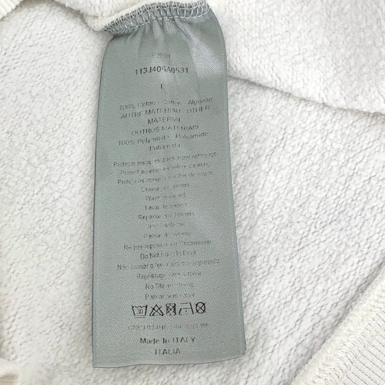 Dior Dior White old flower stitching hooded long-sleeved sweatsh Size US L / EU 52-54 / 3 - 7 Thumbnail