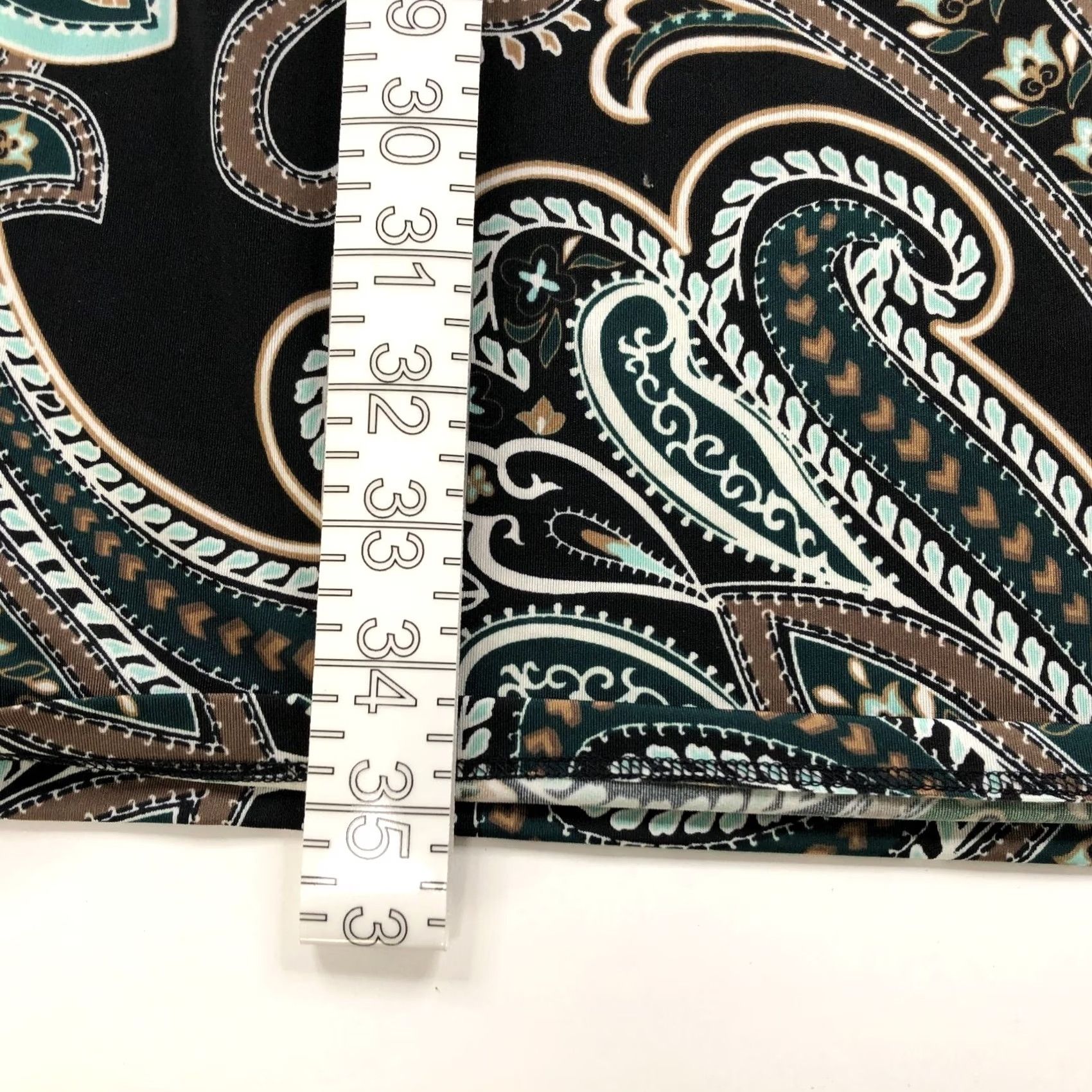 Vintage INC International Concepts Bohemian Tunic Dress Black Paisley Large MINT Size L / US 10 / IT 46 - 5 Thumbnail
