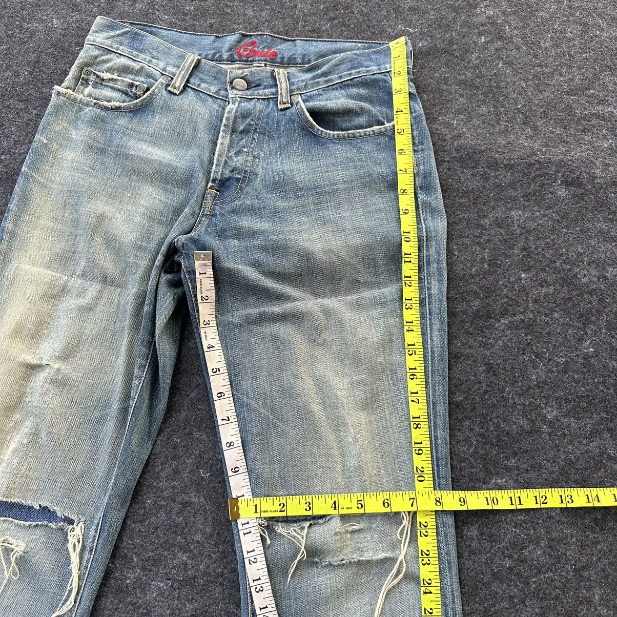 If Six Was Nine Blue Cult Made in Usa Flare Distressed Denim D671 Size US 30 / EU 46 - 11 Thumbnail
