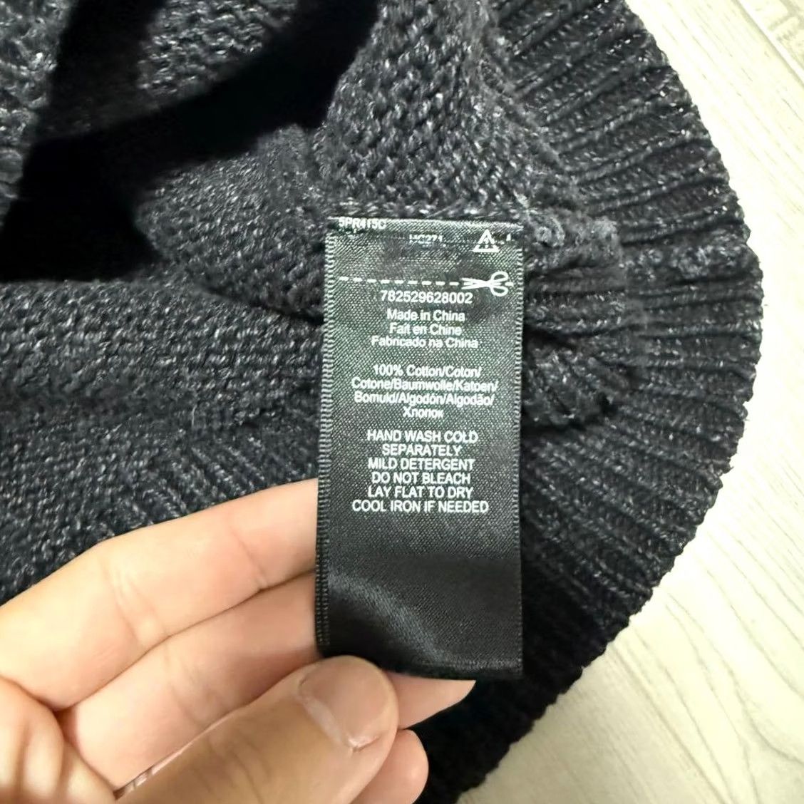 Ralph Lauren RRL RALPH LAUREN Men's Sweater M Gray Black Cotton Knit Crew Neck 00's Pullover Size US M / EU 48-50 / 2 - 5 Thumbnail