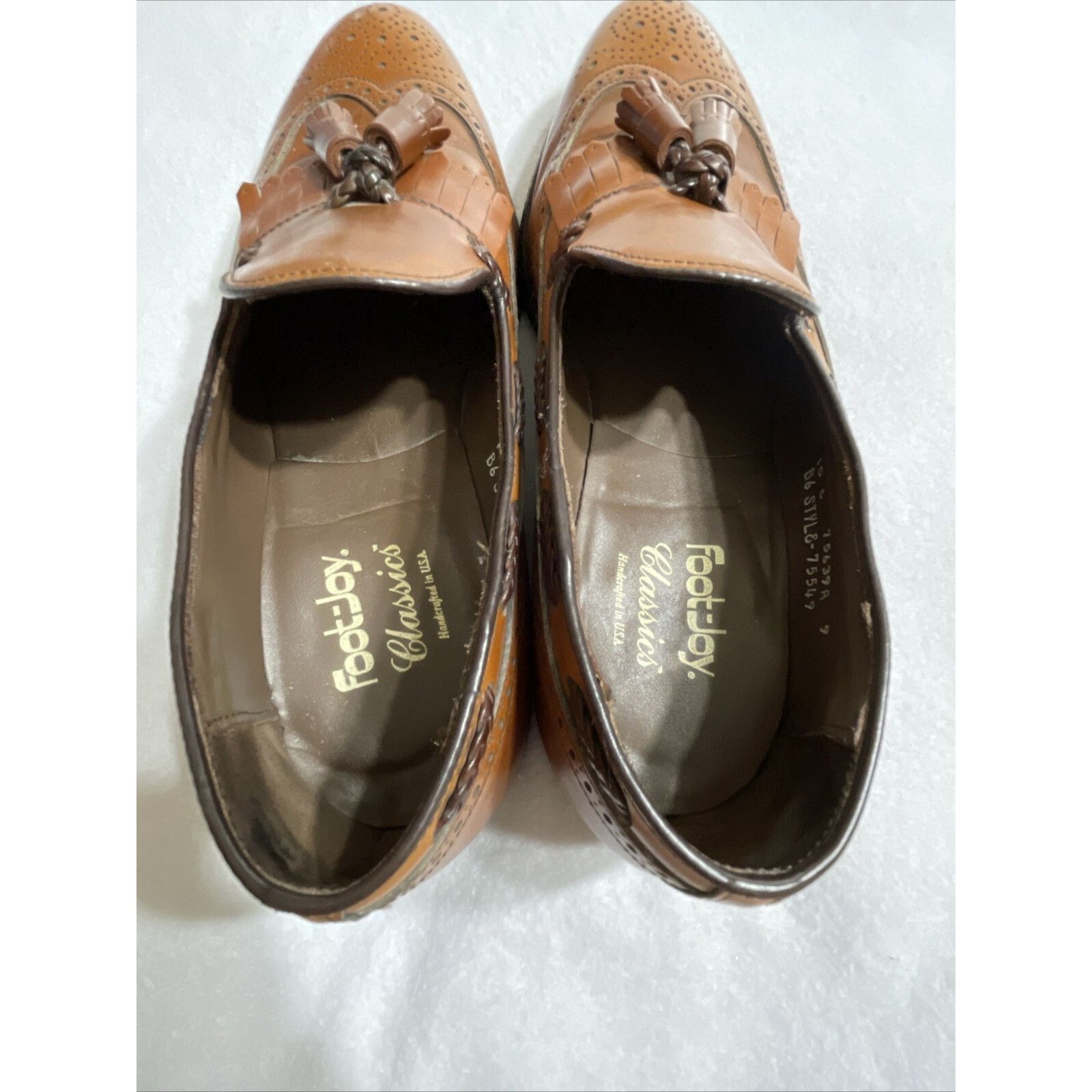Footjoy Foot-joy Classics Brown Dress Loafers Tassel Men’s 10E Size US 10 / EU 43 - 9 Thumbnail