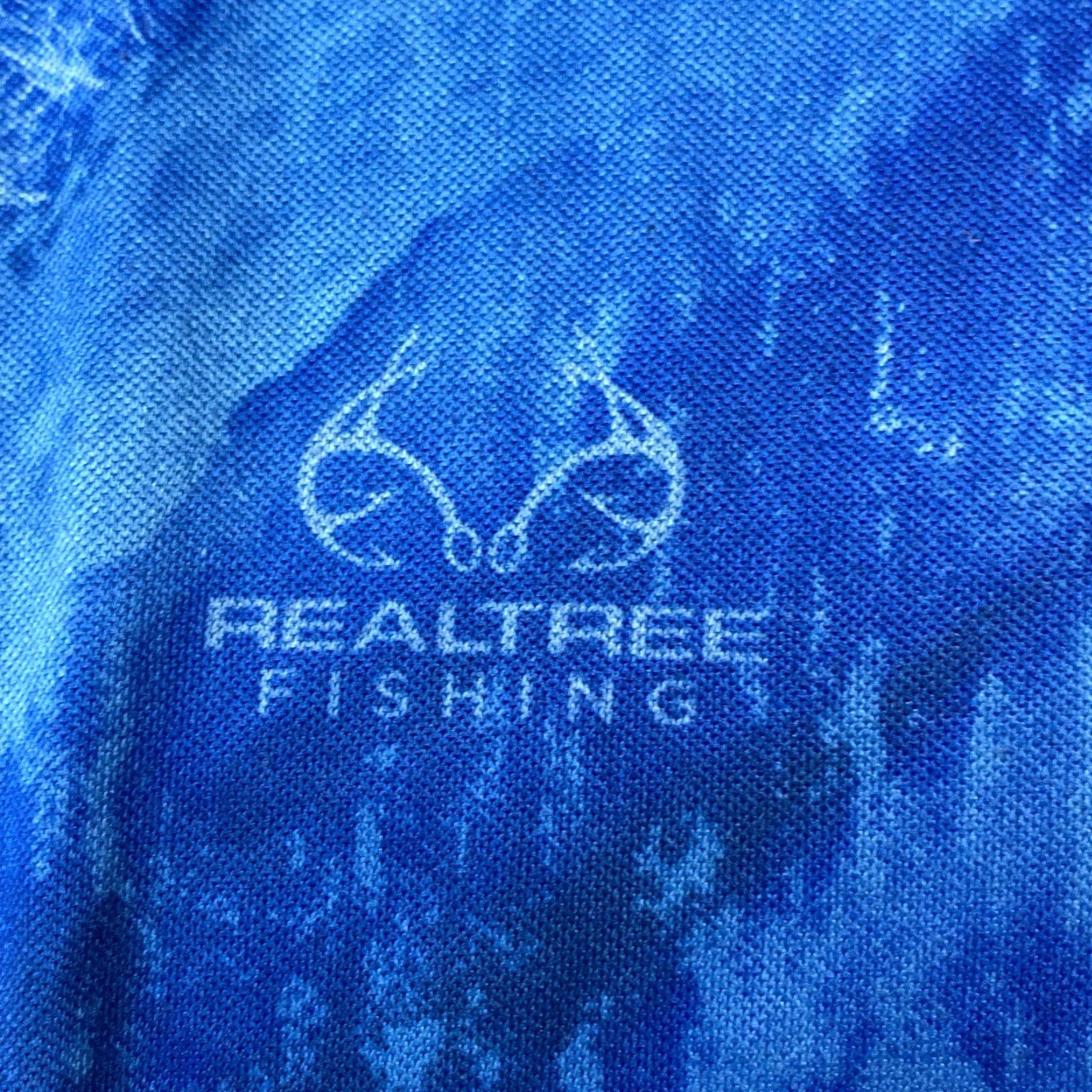 Realtree Realtree Fishing Staghorn T-Shirt Mens Short Sleeve Blue Camo Wave Size L Size US L / EU 52-54 / 3 - 6 Thumbnail