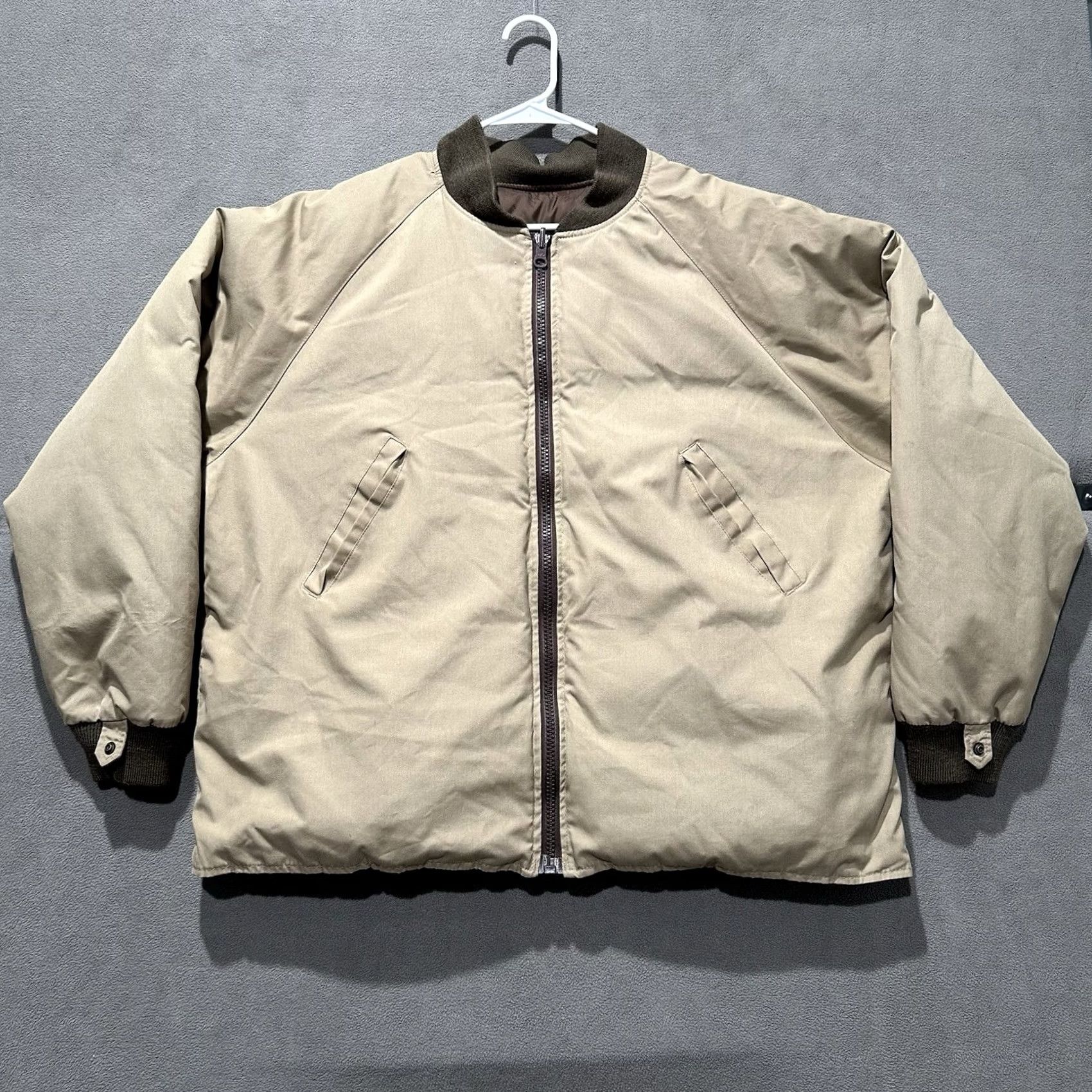 Orvis VINTAGE Orvis Jacket Mens XL Brown Waterfowler Goose Down Puffer Hunting Quilted Jacket Size US XL / EU 56 / 4 - 3 Thumbnail