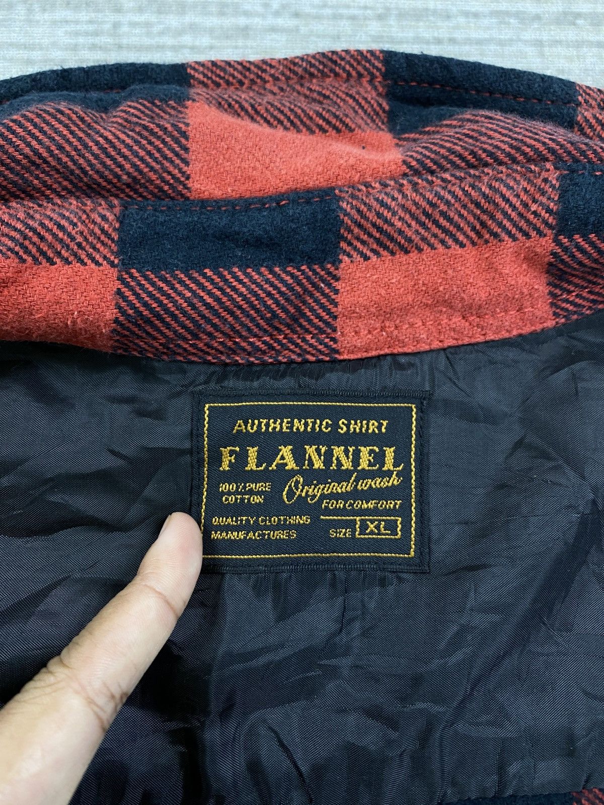 Flannel × Vintage Vintage Flannel Red Checked Nice Design Size US L / EU 52-54 / 3 - 9 Thumbnail