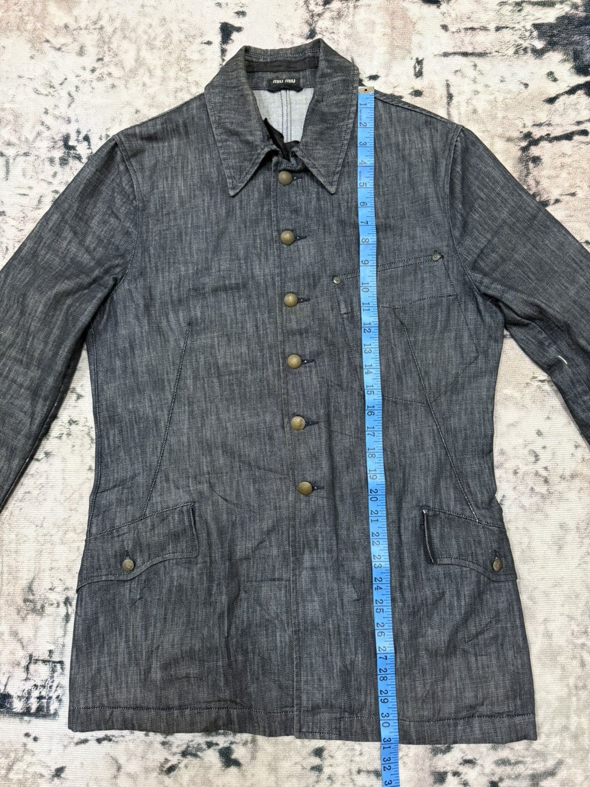 Miu Miu Vintage 00s Miumiu Denim Jacket Size US S / EU 44-46 / 1 - 18 Thumbnail